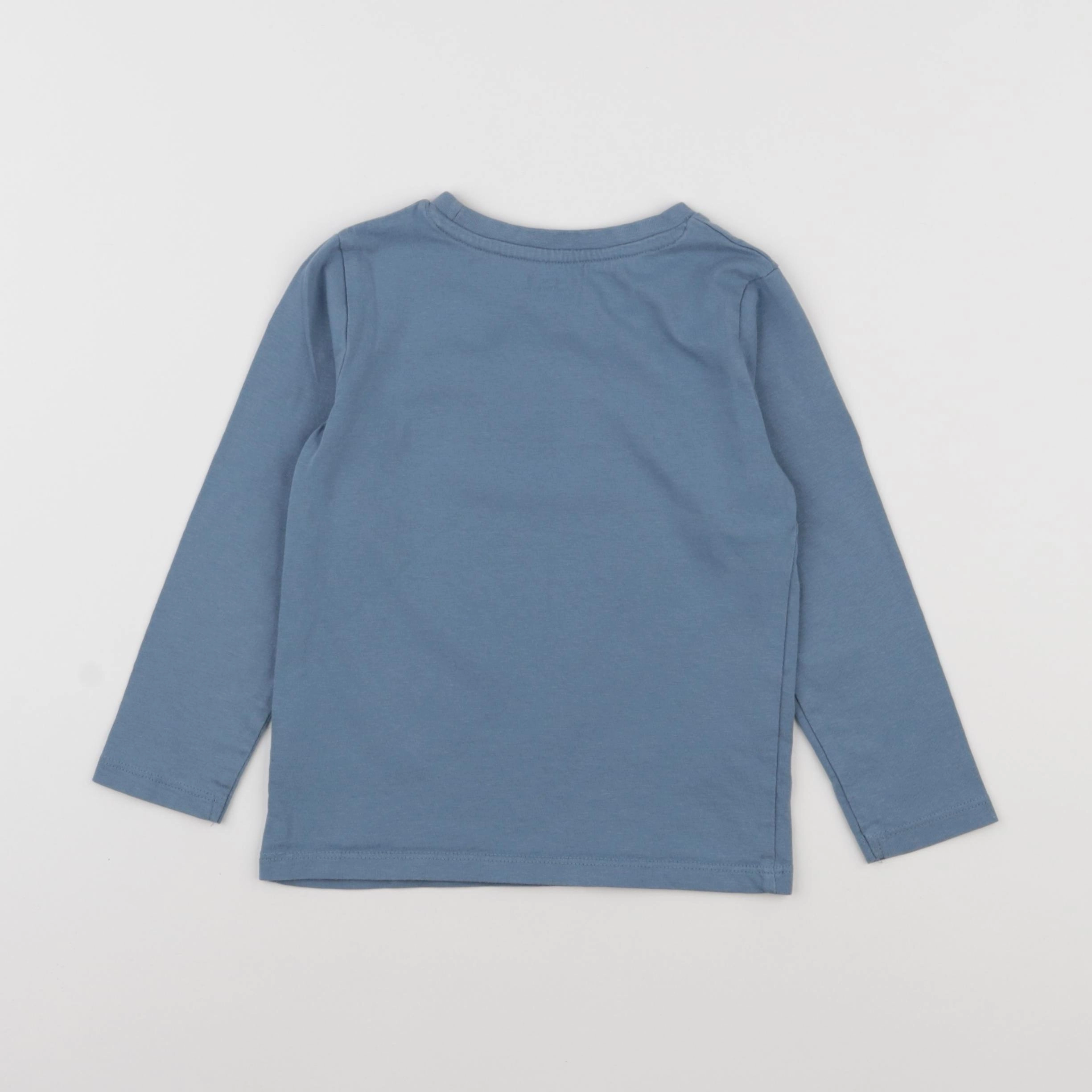 Vertbaudet - tee-shirt bleu - 4 ans