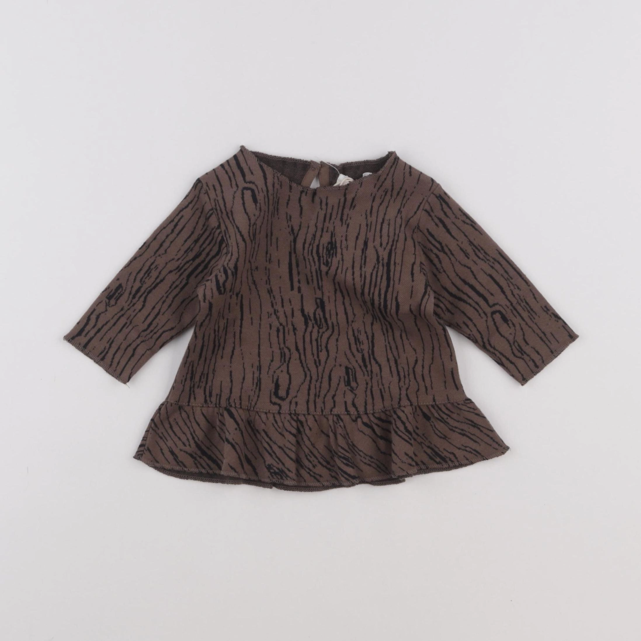 Play Up - tee-shirt marron - 3 mois