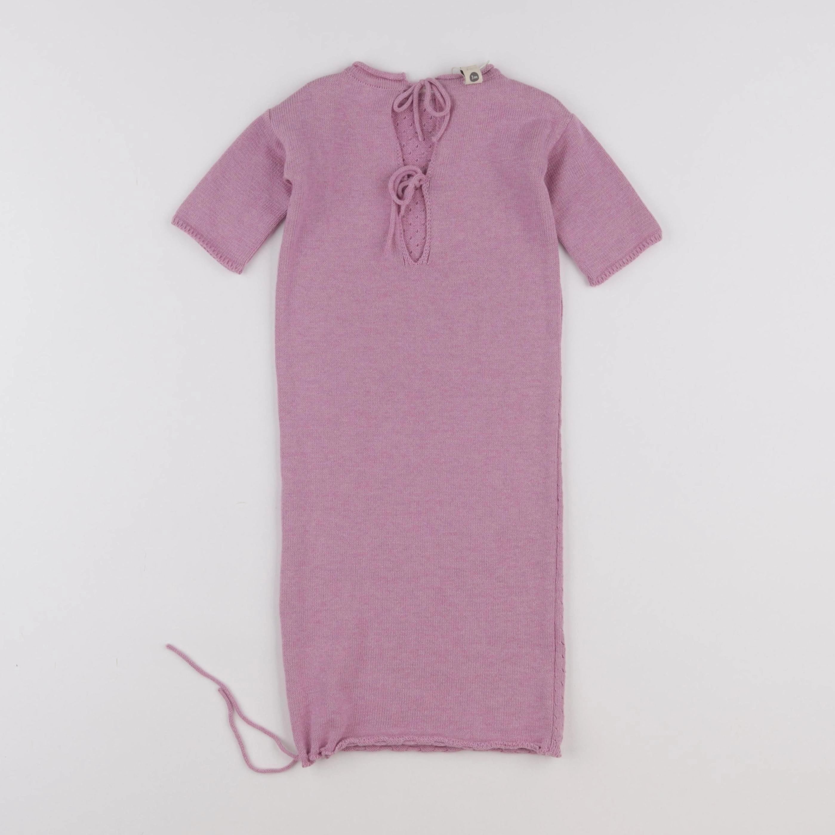 Bayiri  - couverture d'emmaillotage violet - 3 mois