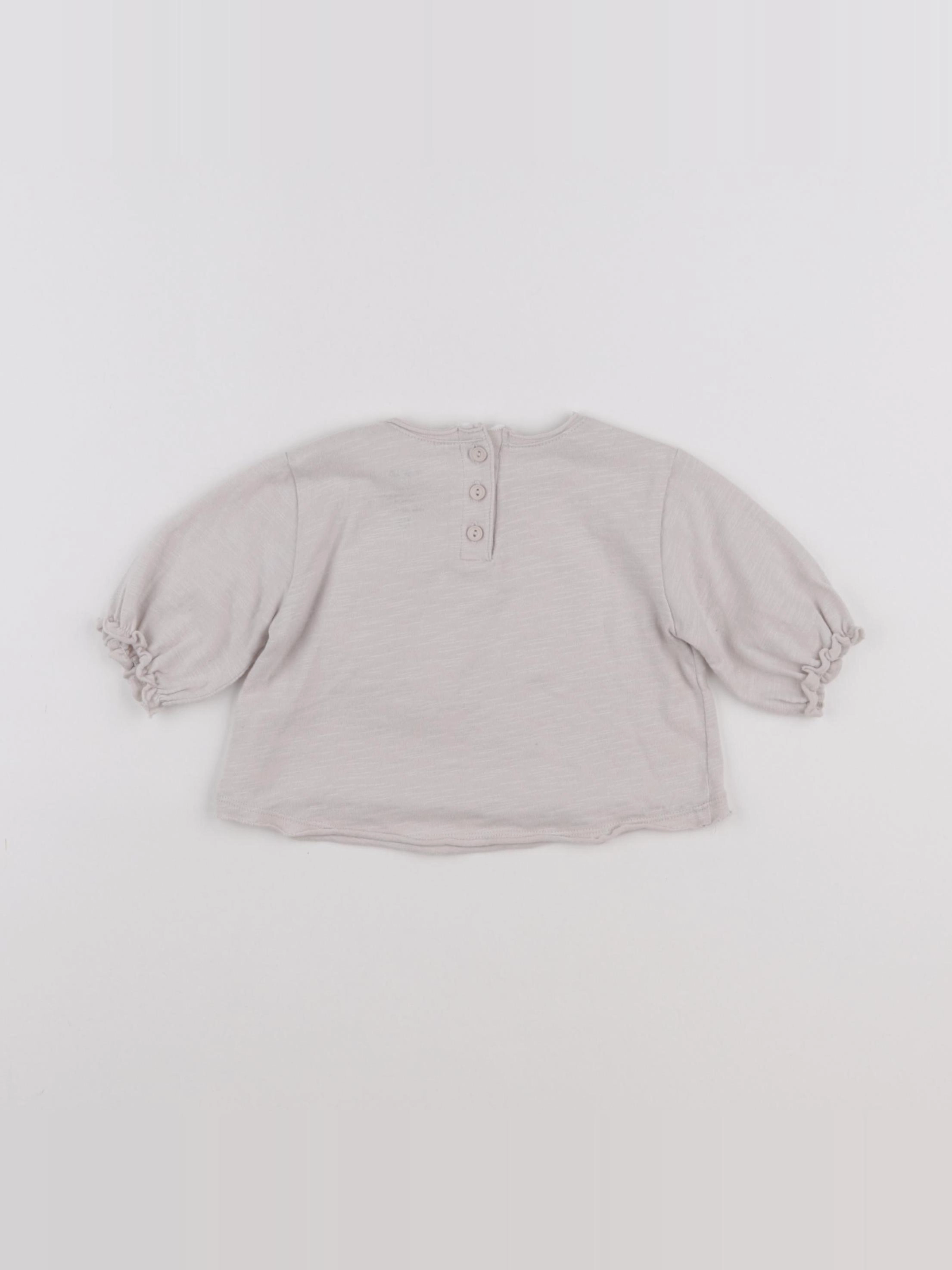 Play Up - tee-shirt beige - 6 mois