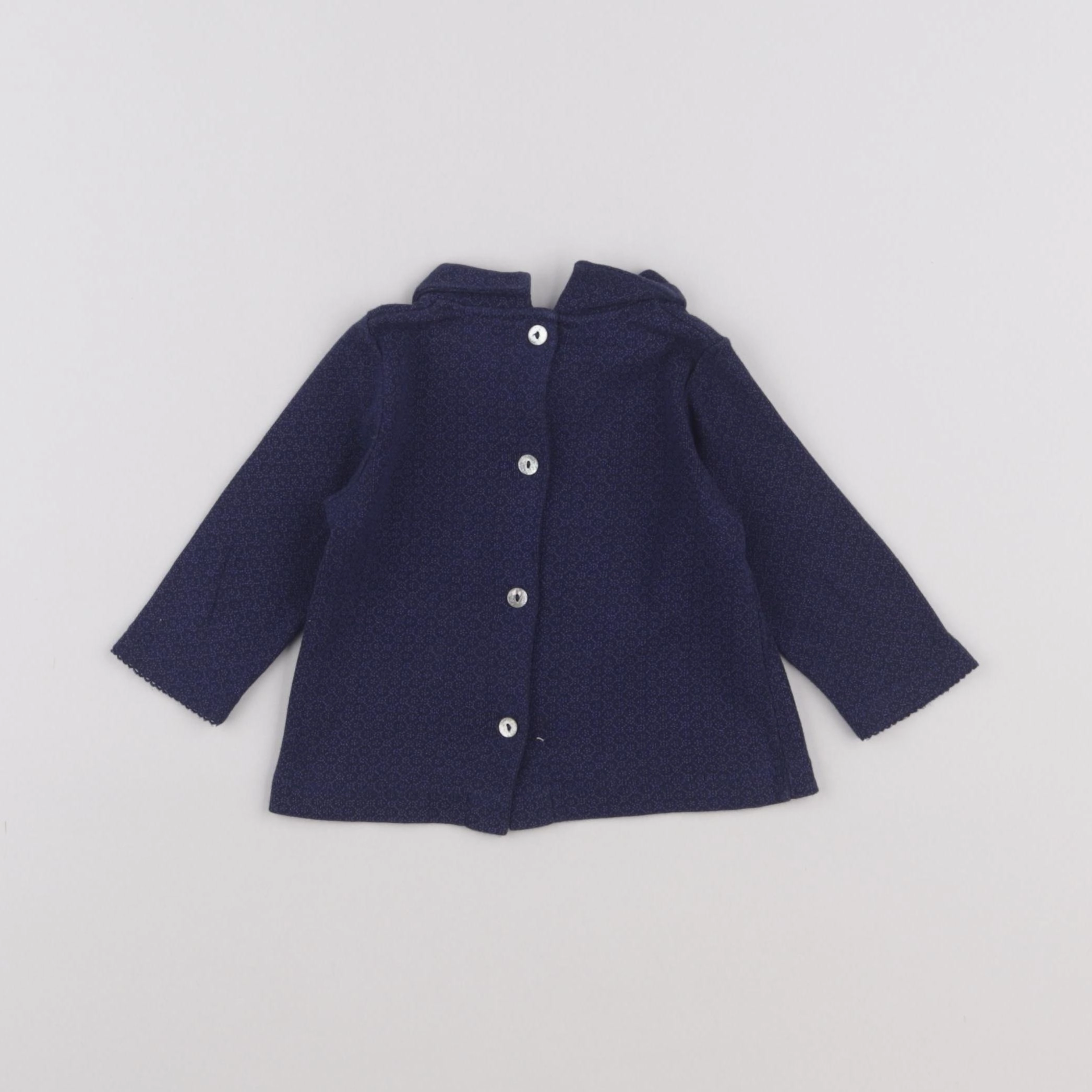 Petit Bateau - tee-shirt bleu - 6 mois