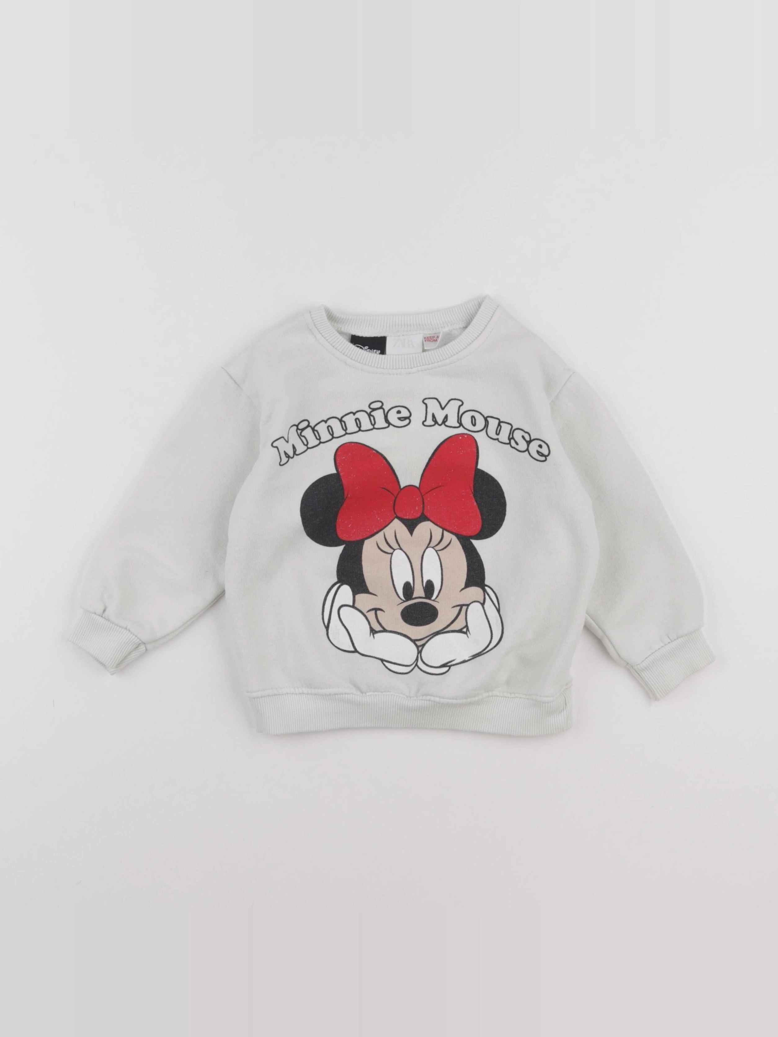 Zara - sweat beige - 12/18 mois