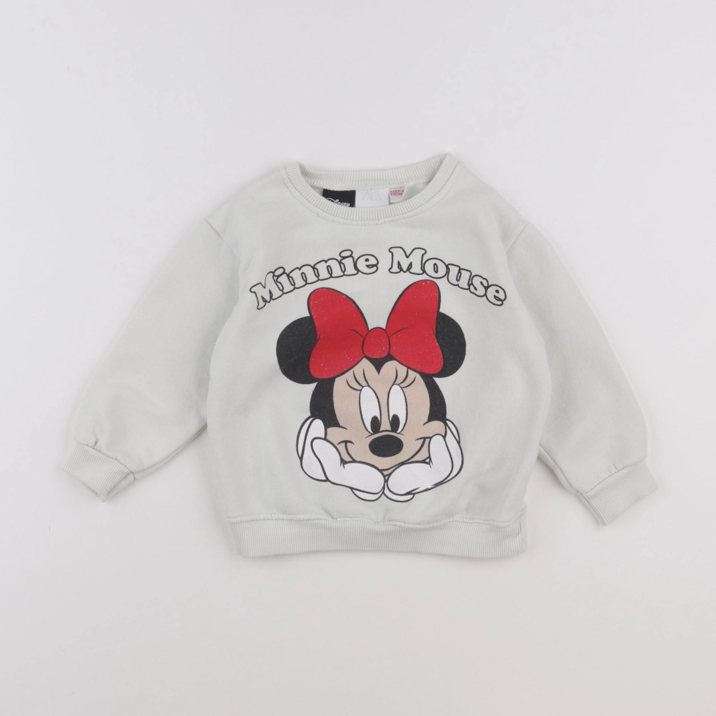 Zara - sweat beige - 12/18 mois