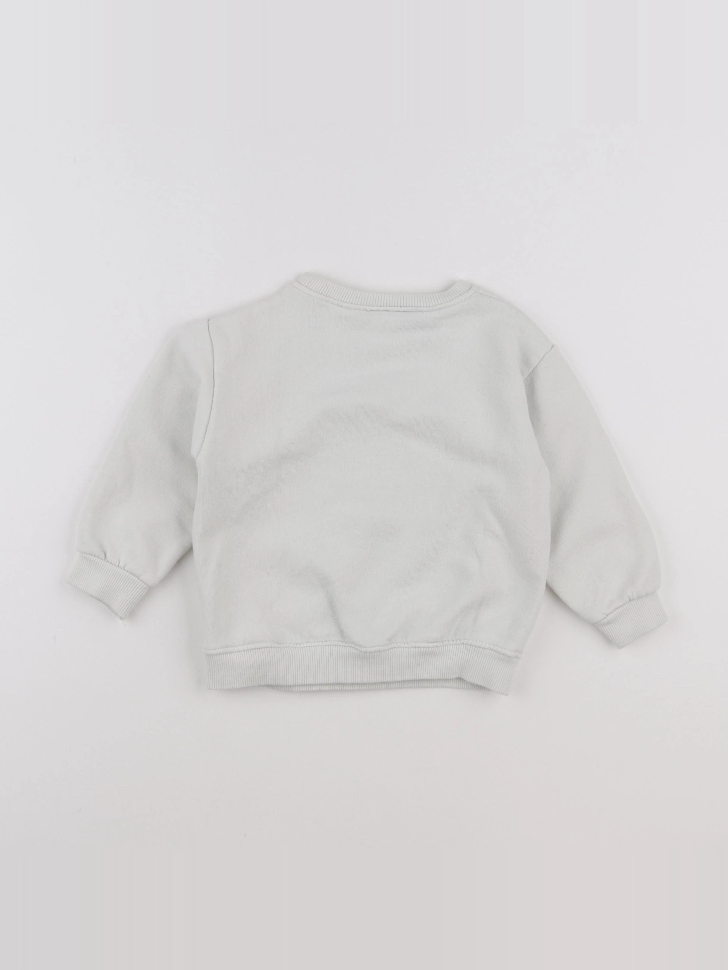 Zara - sweat beige - 12/18 mois