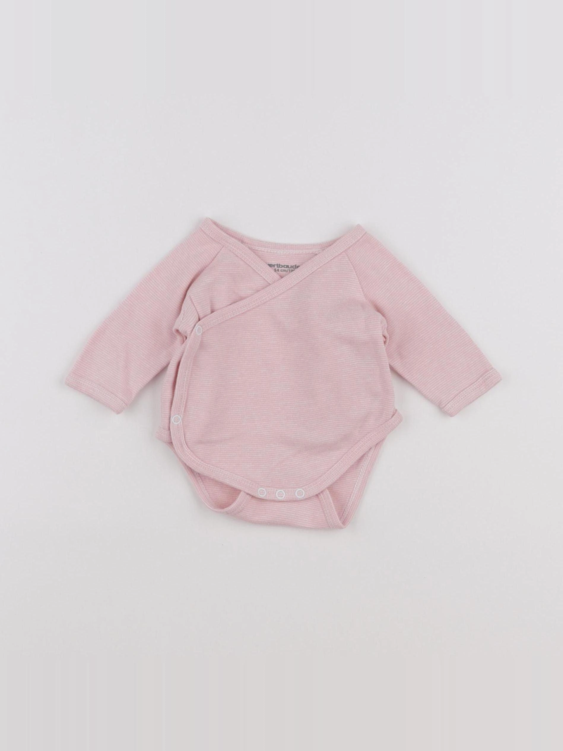 Vertbaudet - body rose - 1 mois