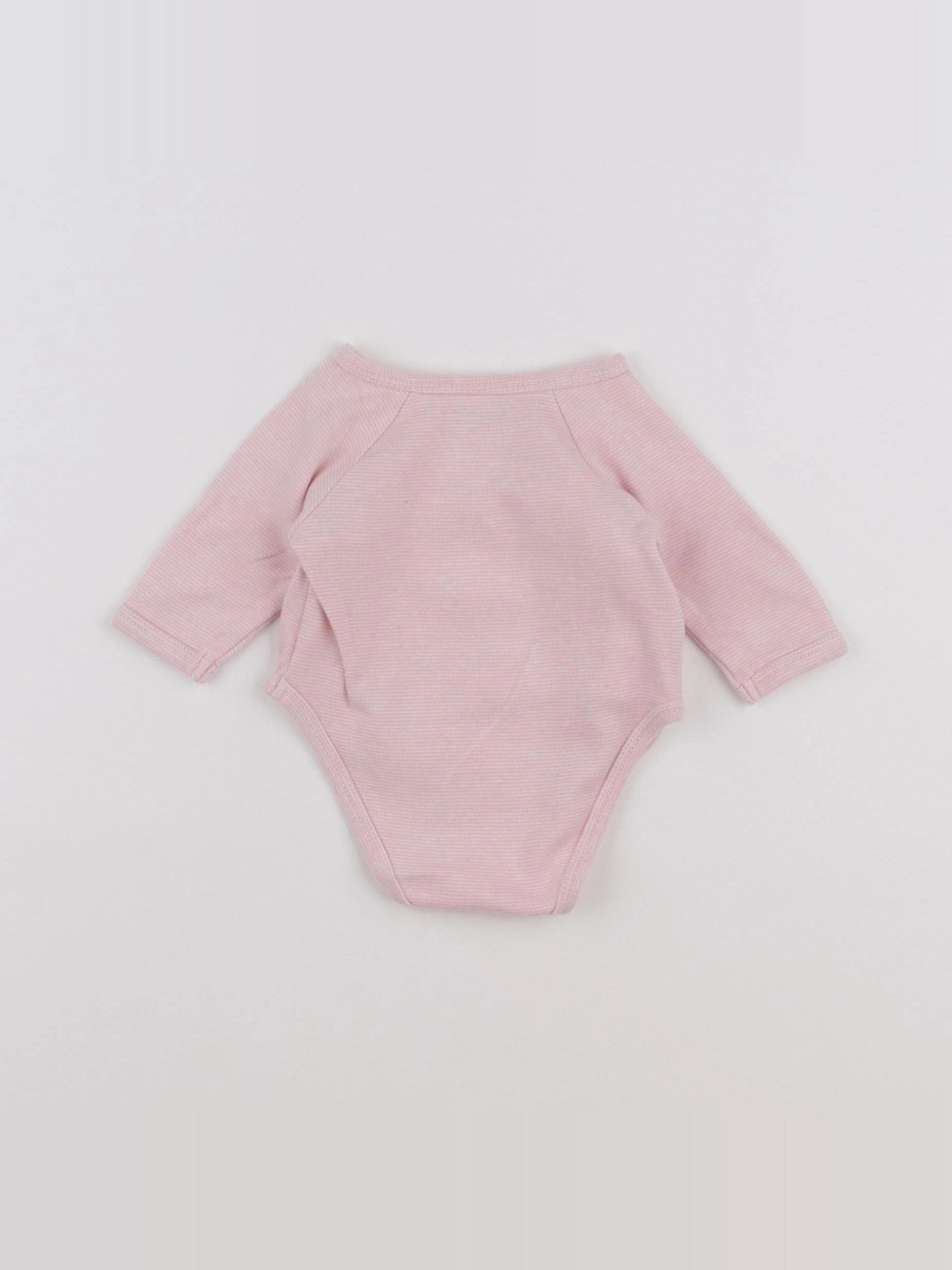 Vertbaudet - body rose - 1 mois