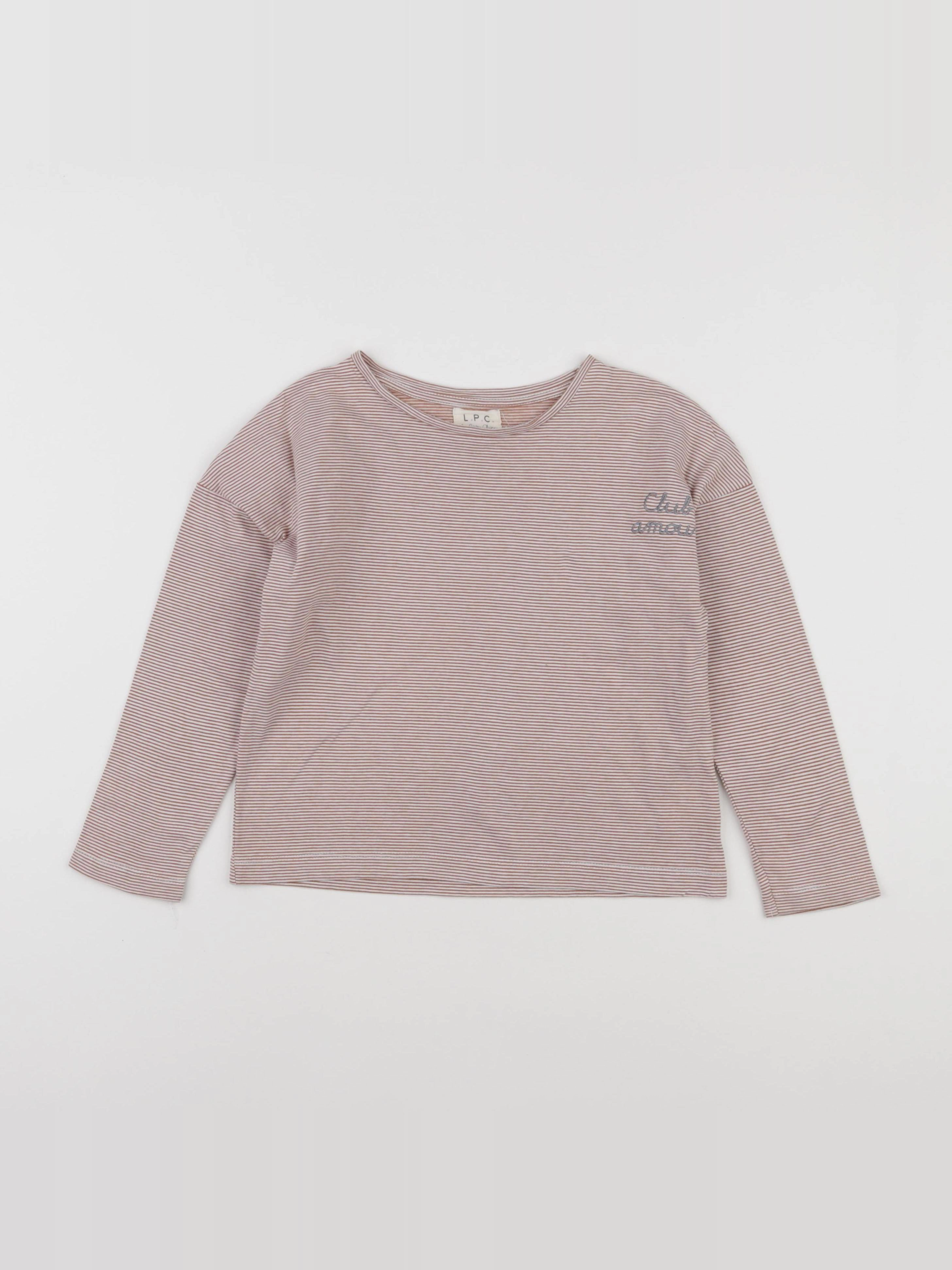 Les Petites Choses - tee-shirt marron - 6/7 ans
