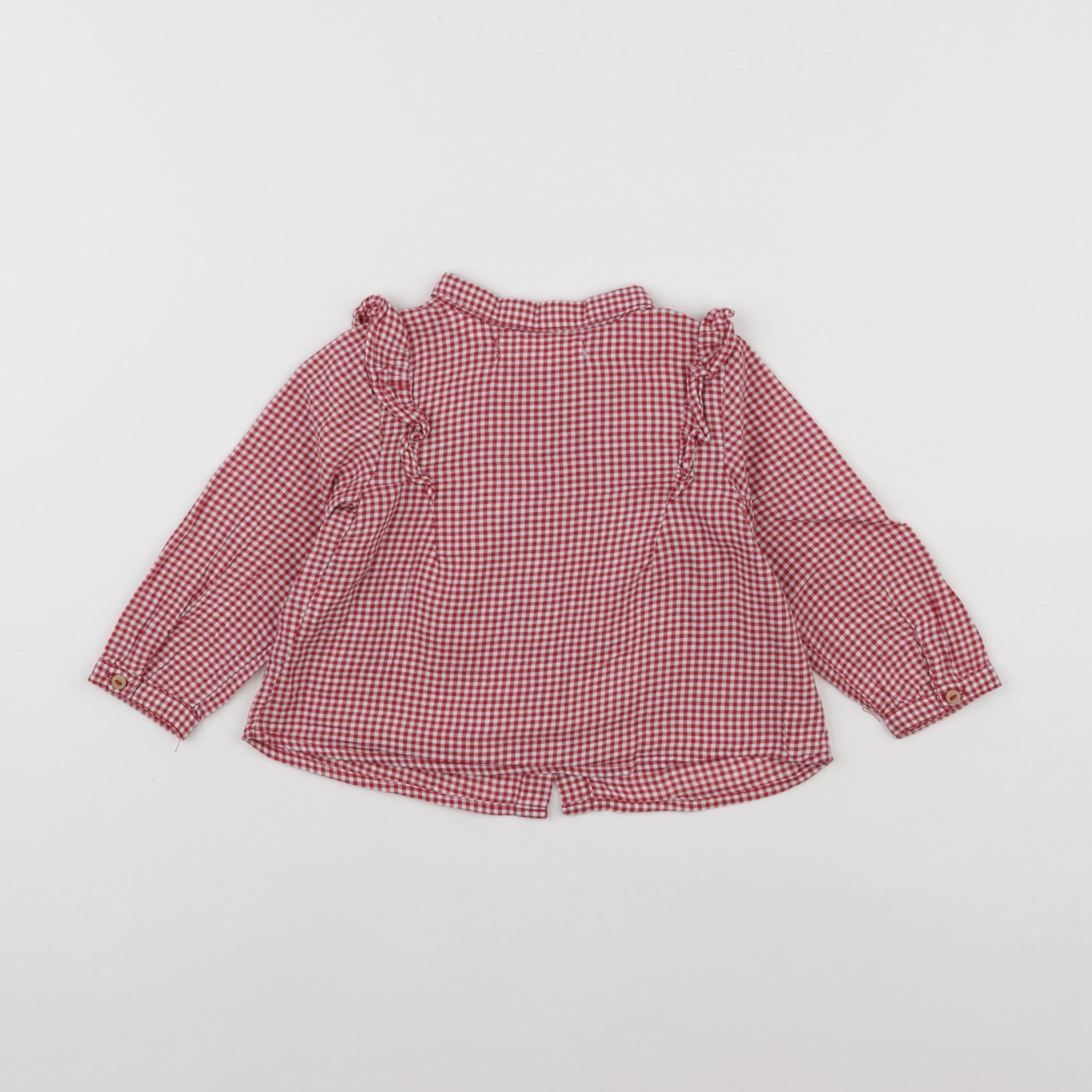 Zara - blouse rouge - 9/12 mois