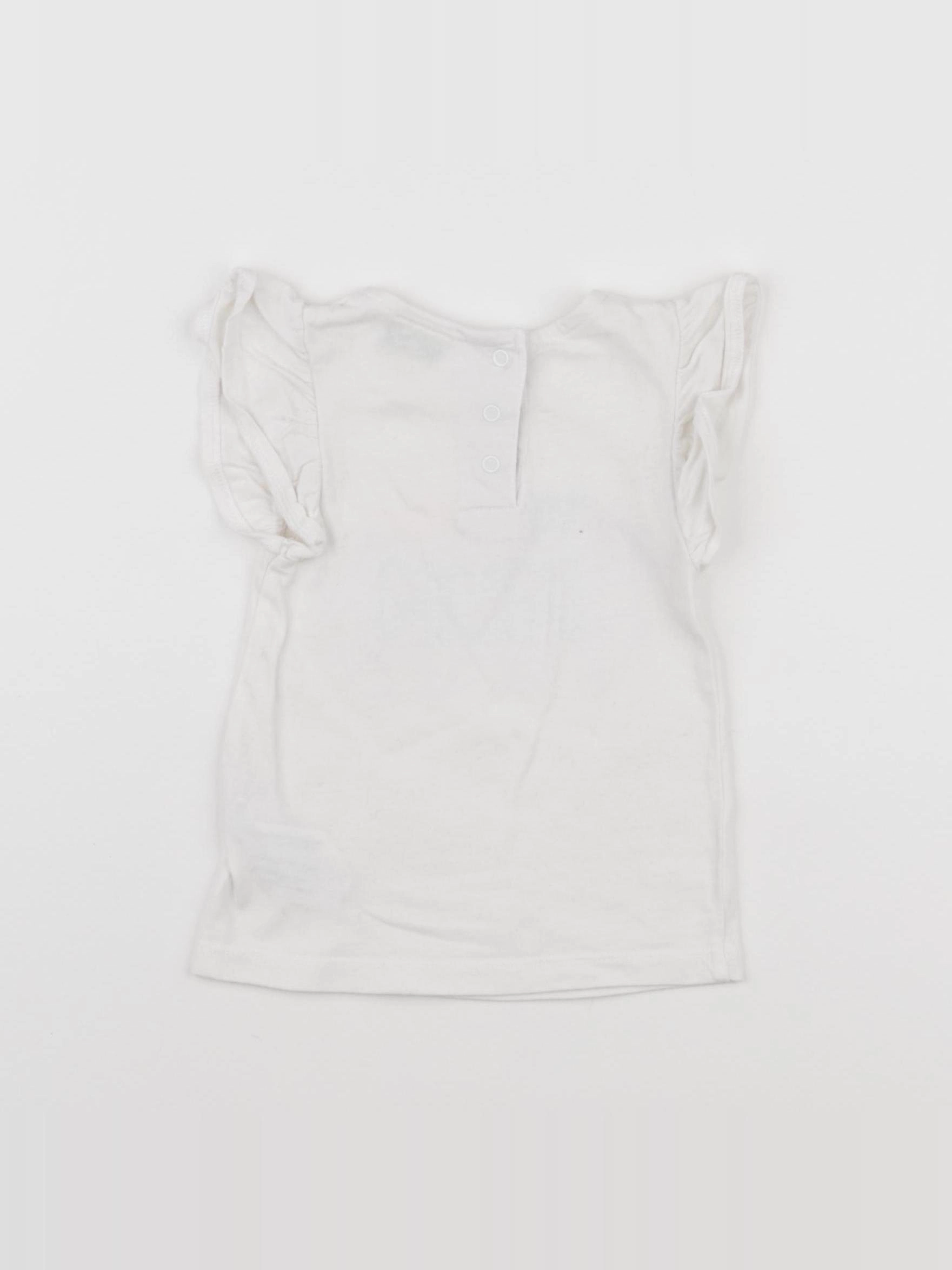Tape à l'oeil - tee-shirt blanc - 3 mois