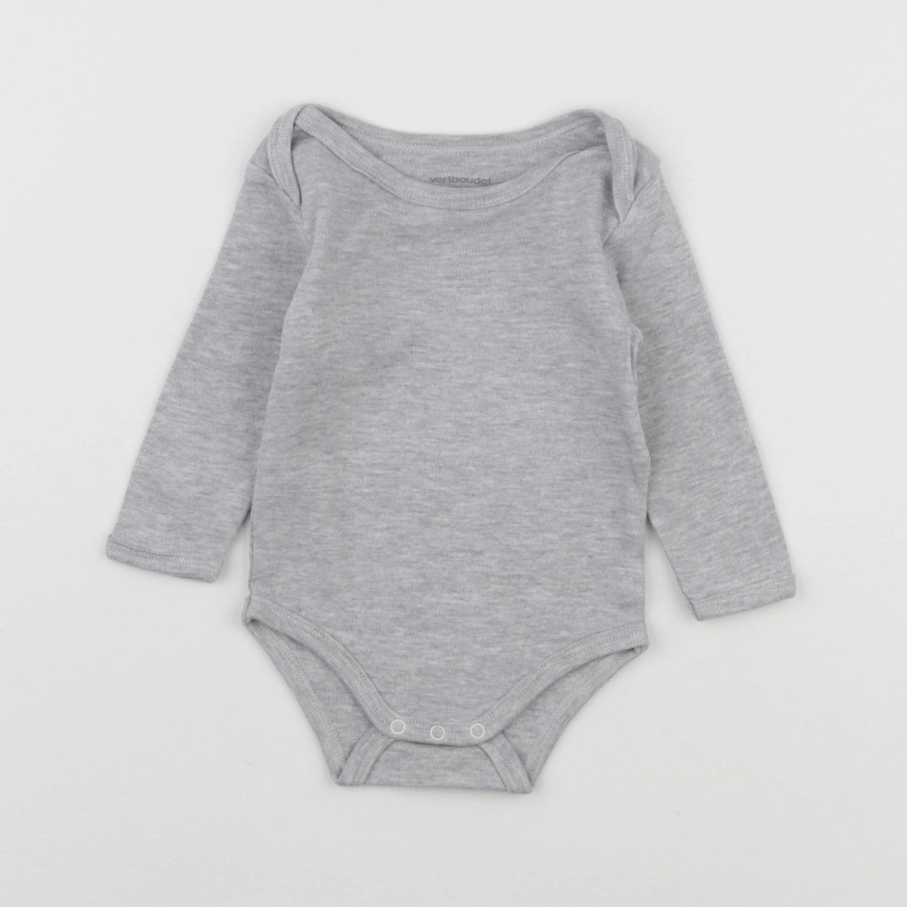Vertbaudet - body gris - 6 mois