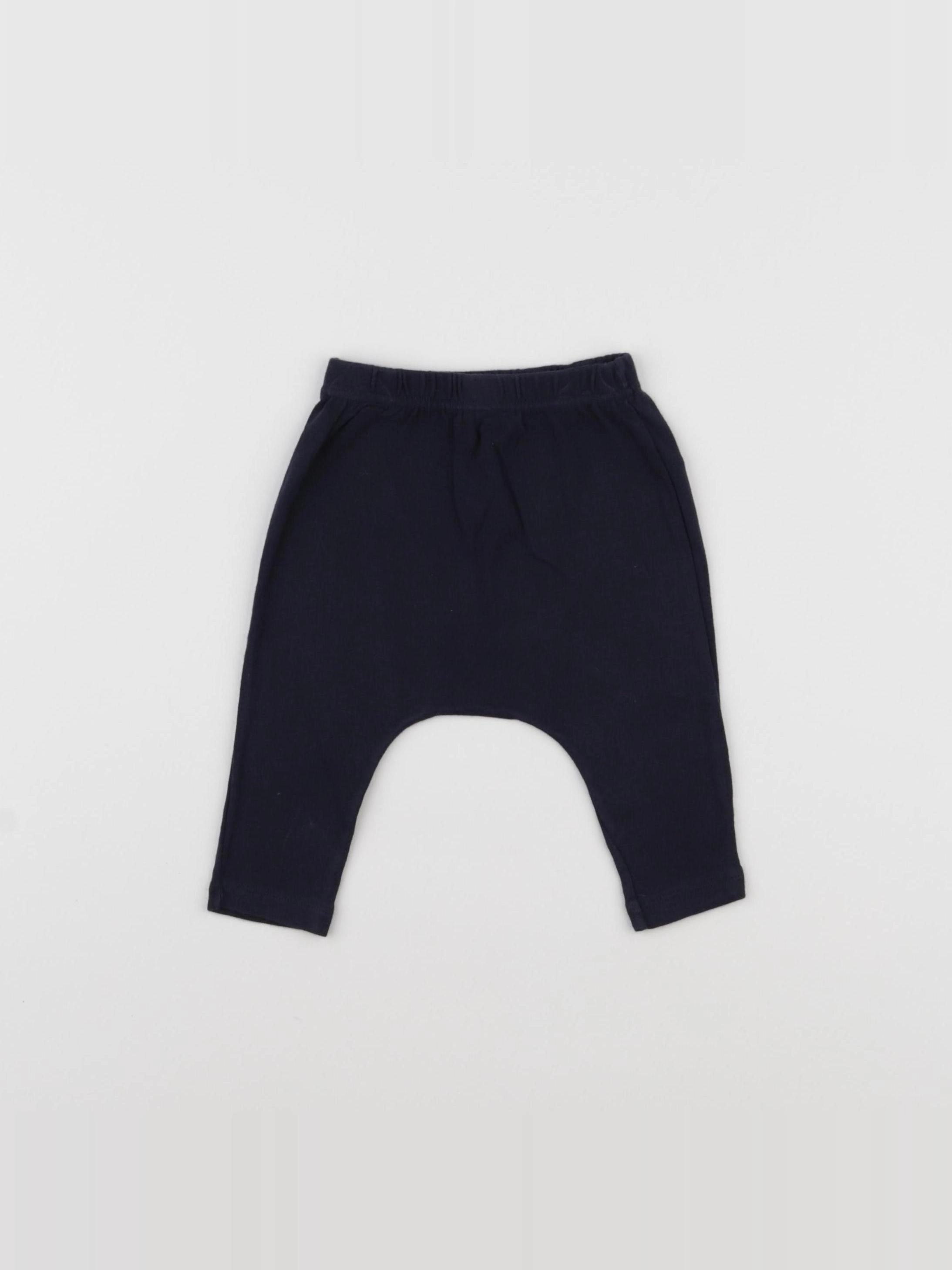 Petit Bateau - sarouel bleu - 6 mois