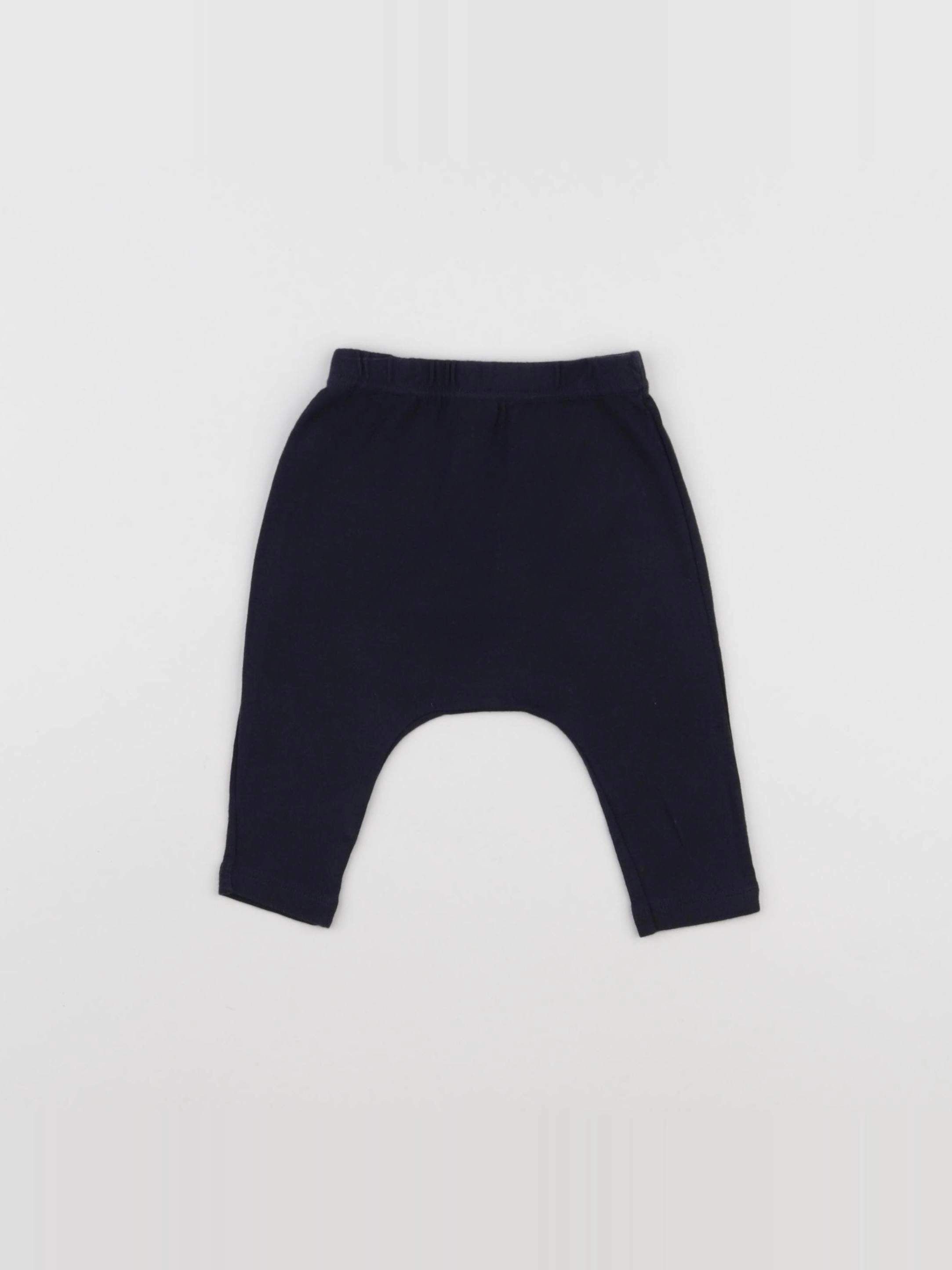 Petit Bateau - sarouel bleu - 6 mois