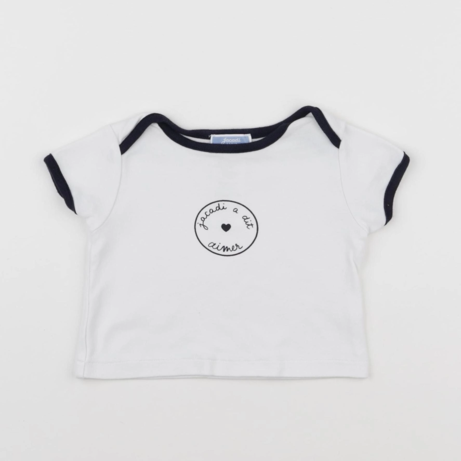 Jacadi - tee-shirt blanc - 6 mois