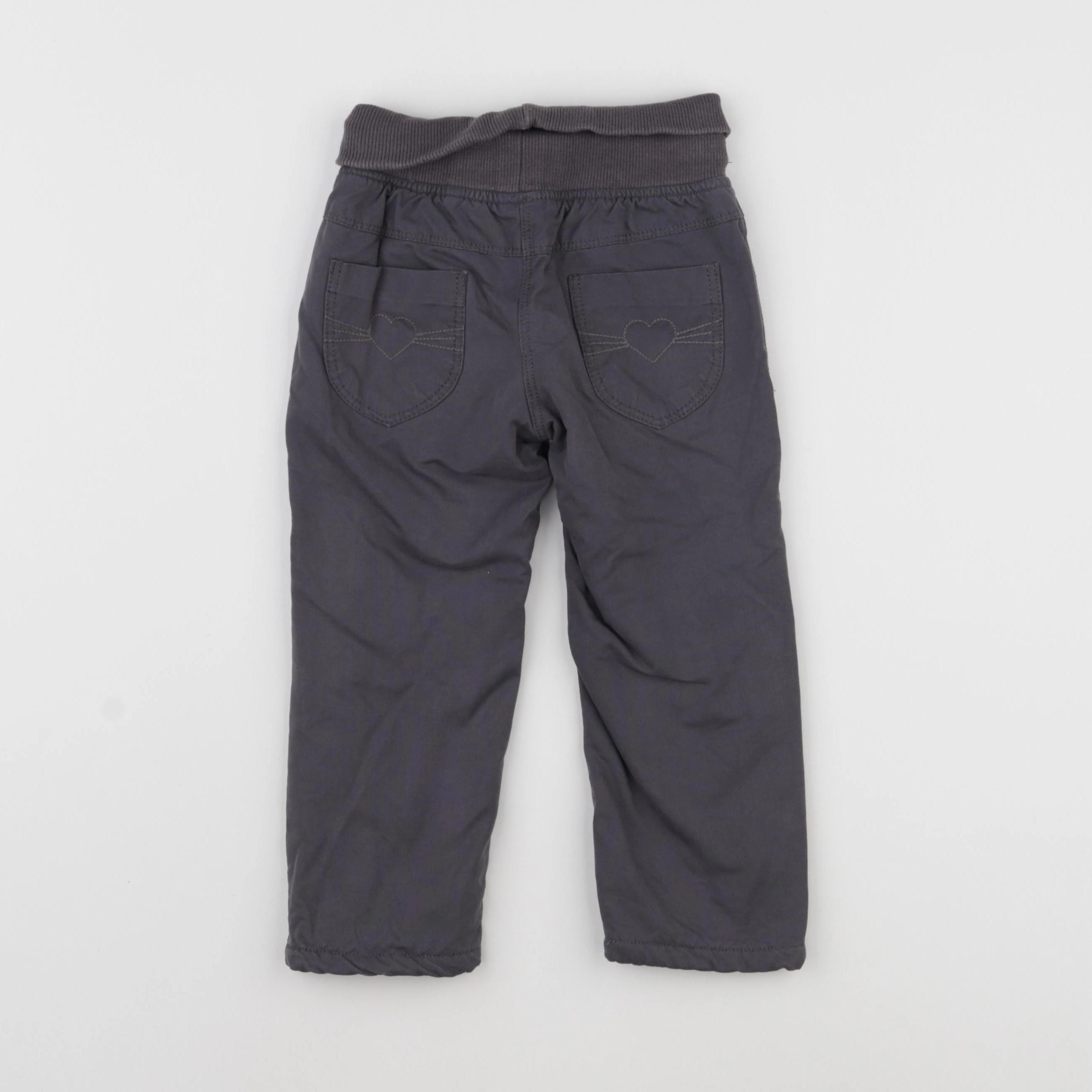 Vertbaudet - pantalon doublé gris - 2 ans