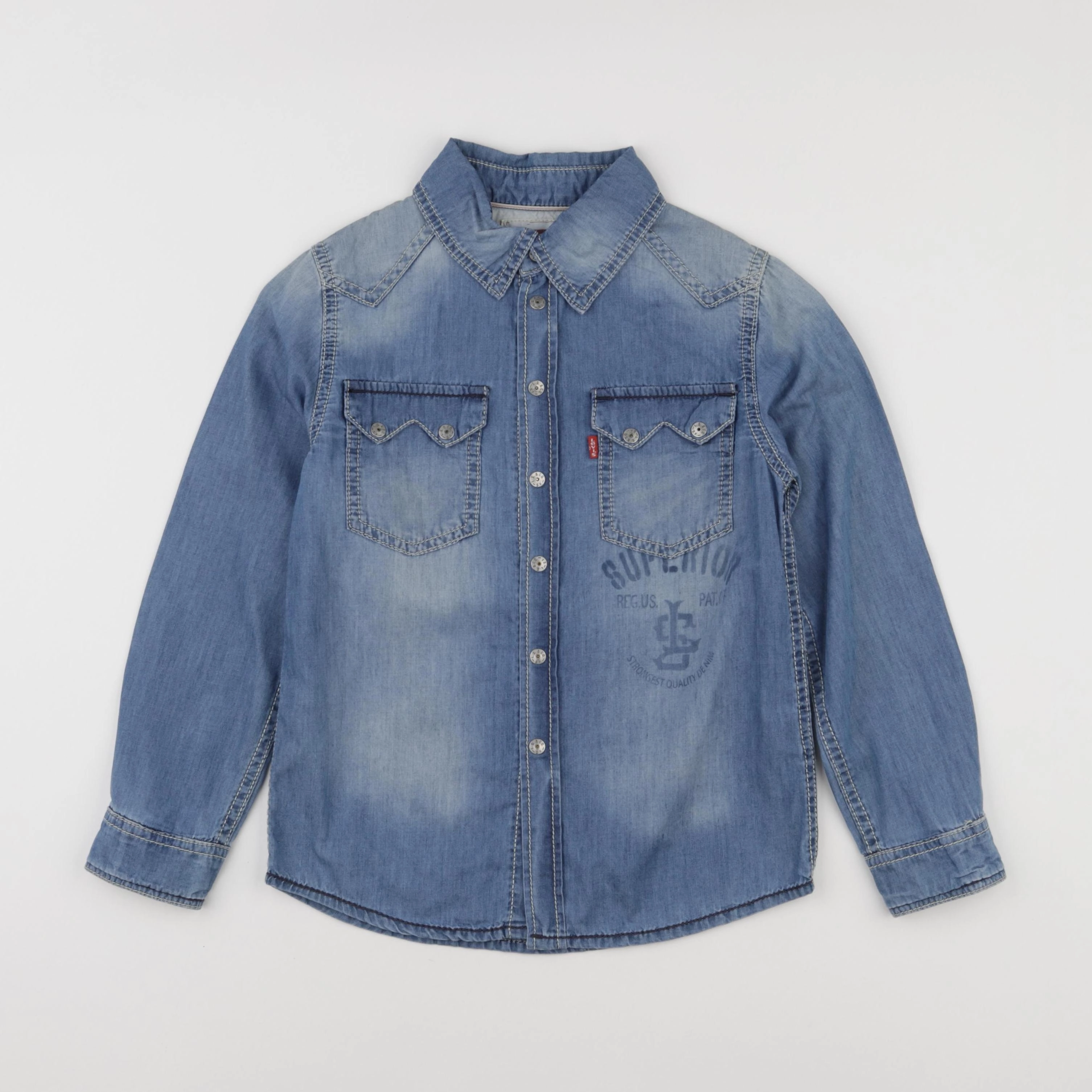 Levi's - chemise imprimé au dos bleu - 8 ans