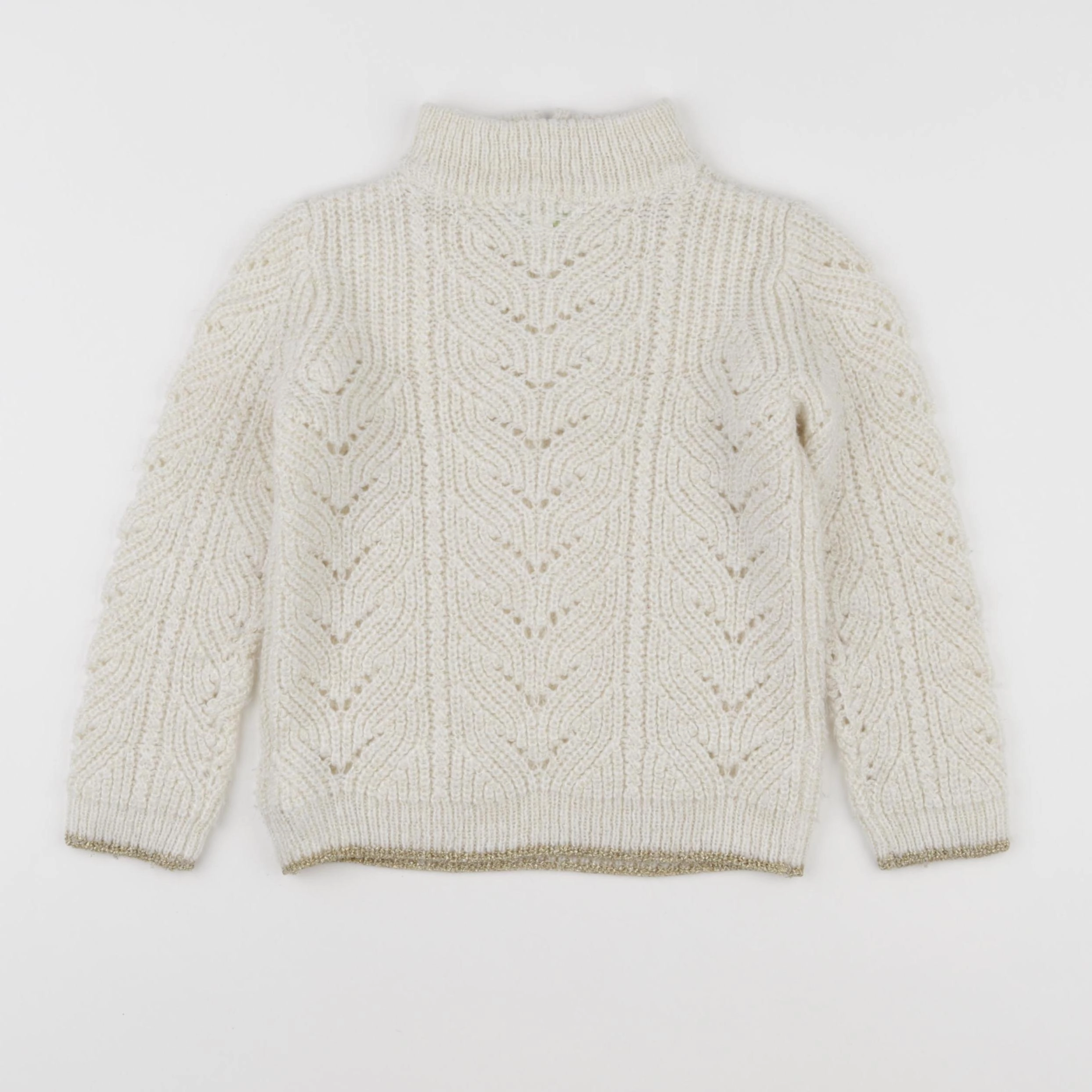 Vertbaudet - pull beige - 4 ans