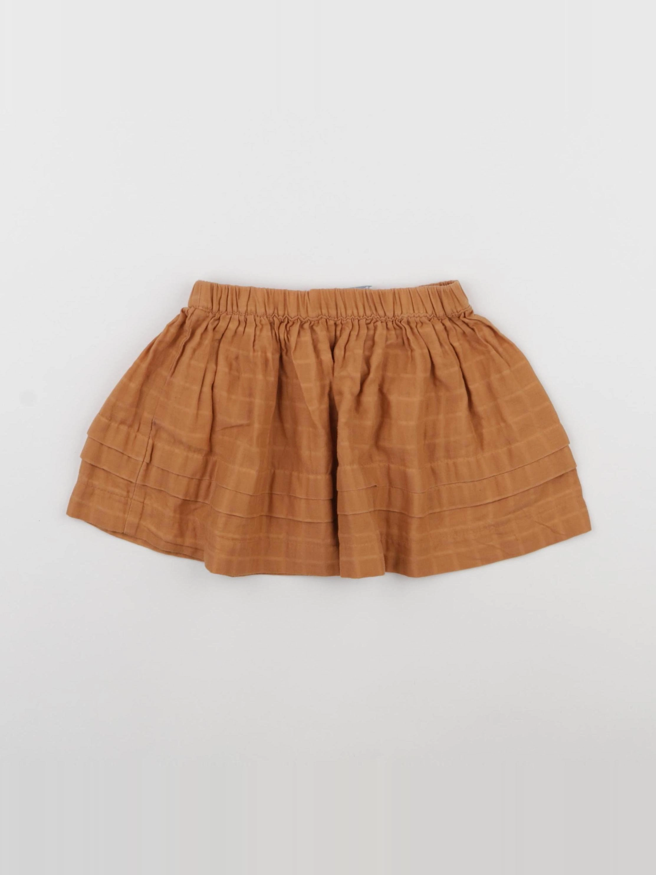 Vertbaudet - jupe marron - 18 mois