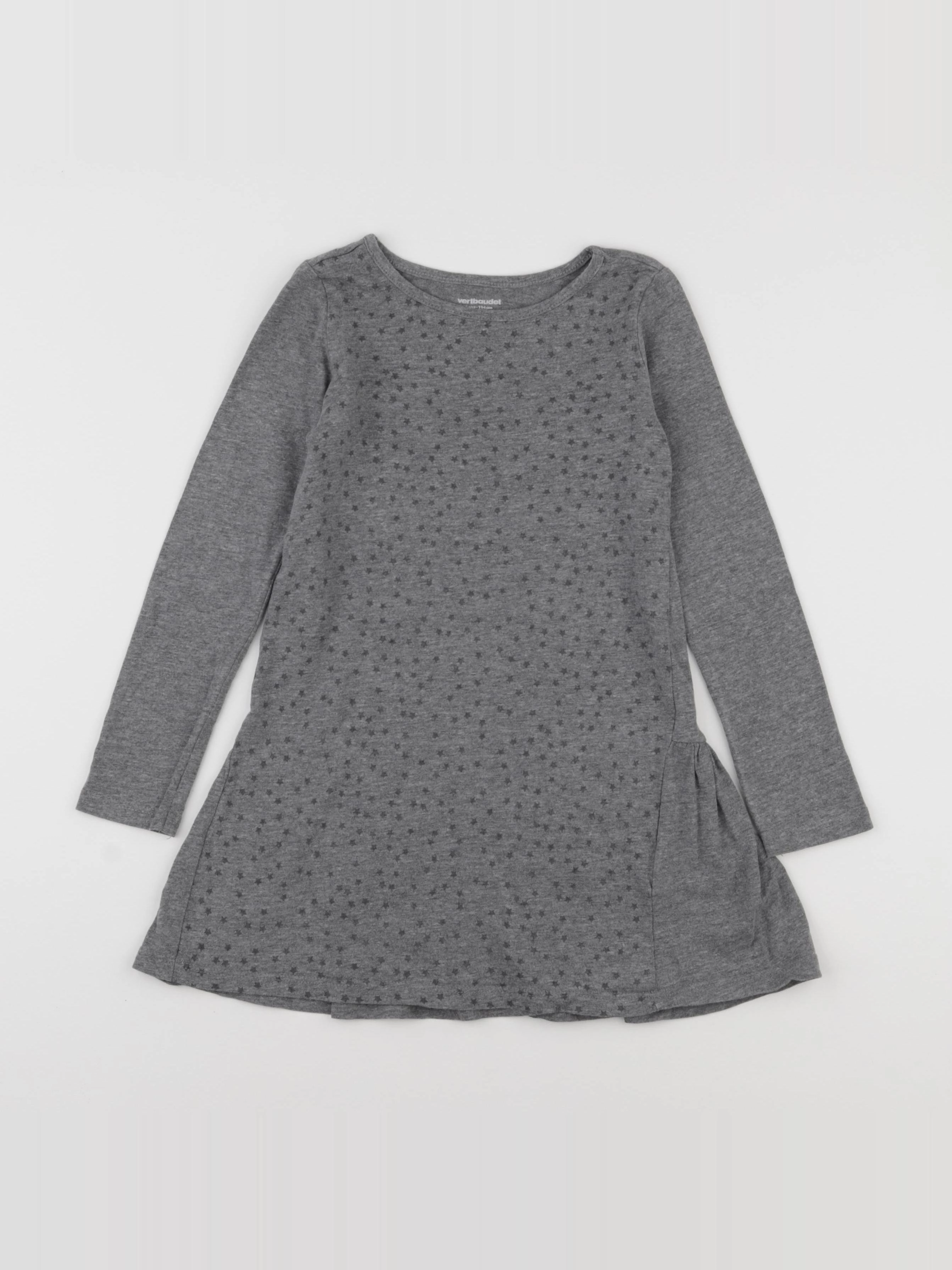Vertbaudet - robe gris - 6 ans