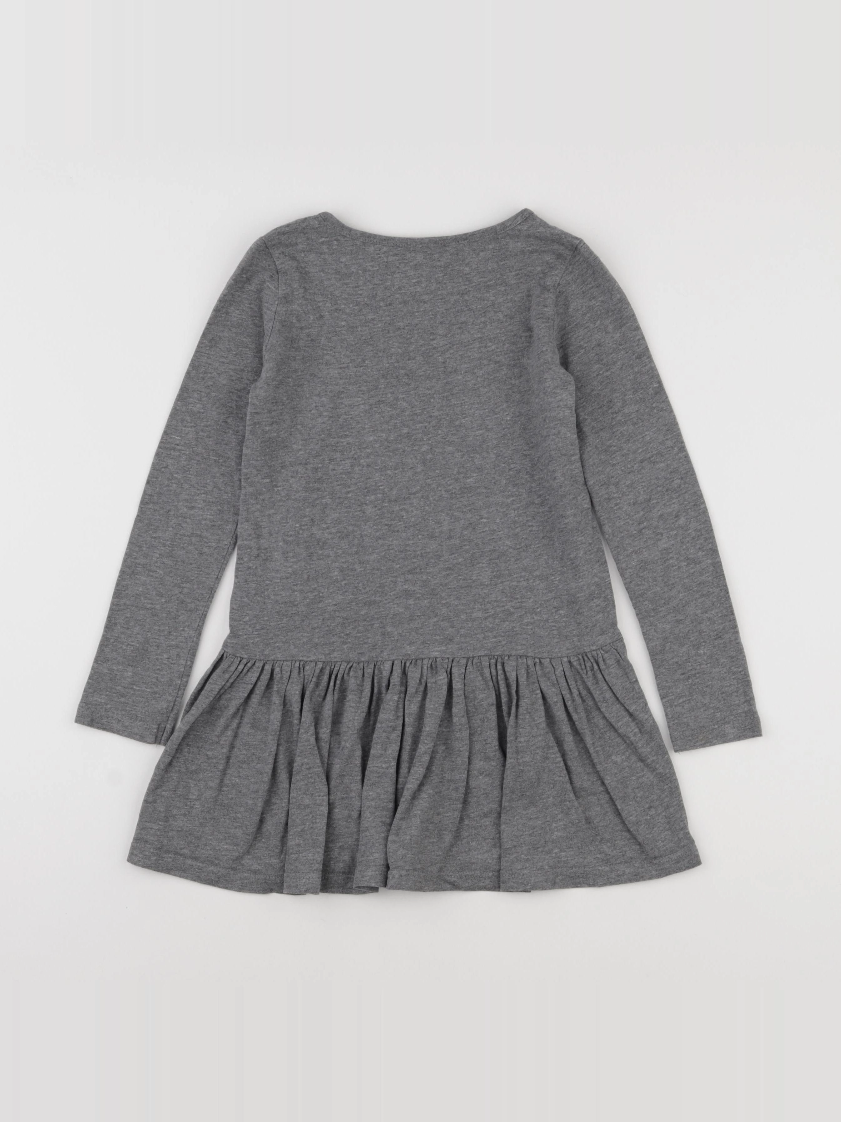 Vertbaudet - robe gris - 6 ans