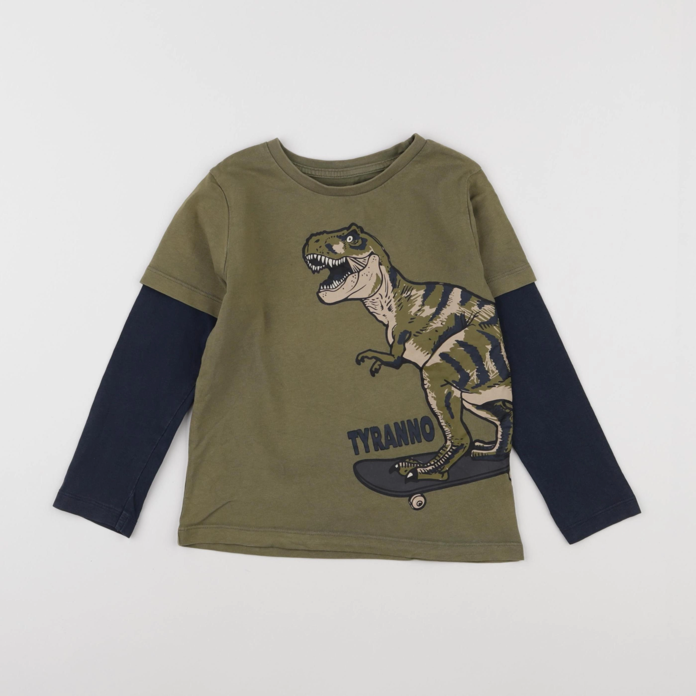 Vertbaudet - tee-shirt vert - 6 ans
