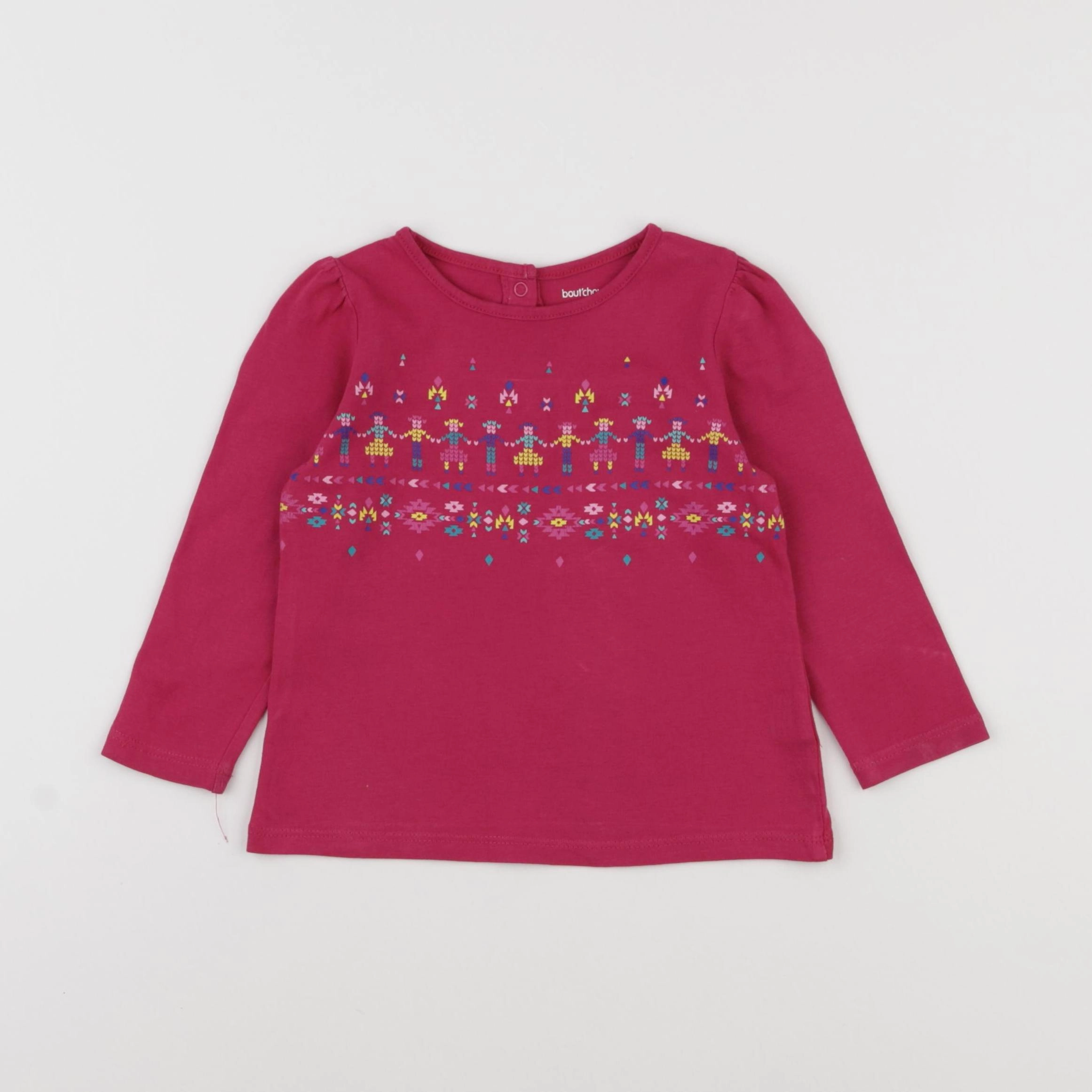 Boutchou - tee-shirt rose - 12 mois