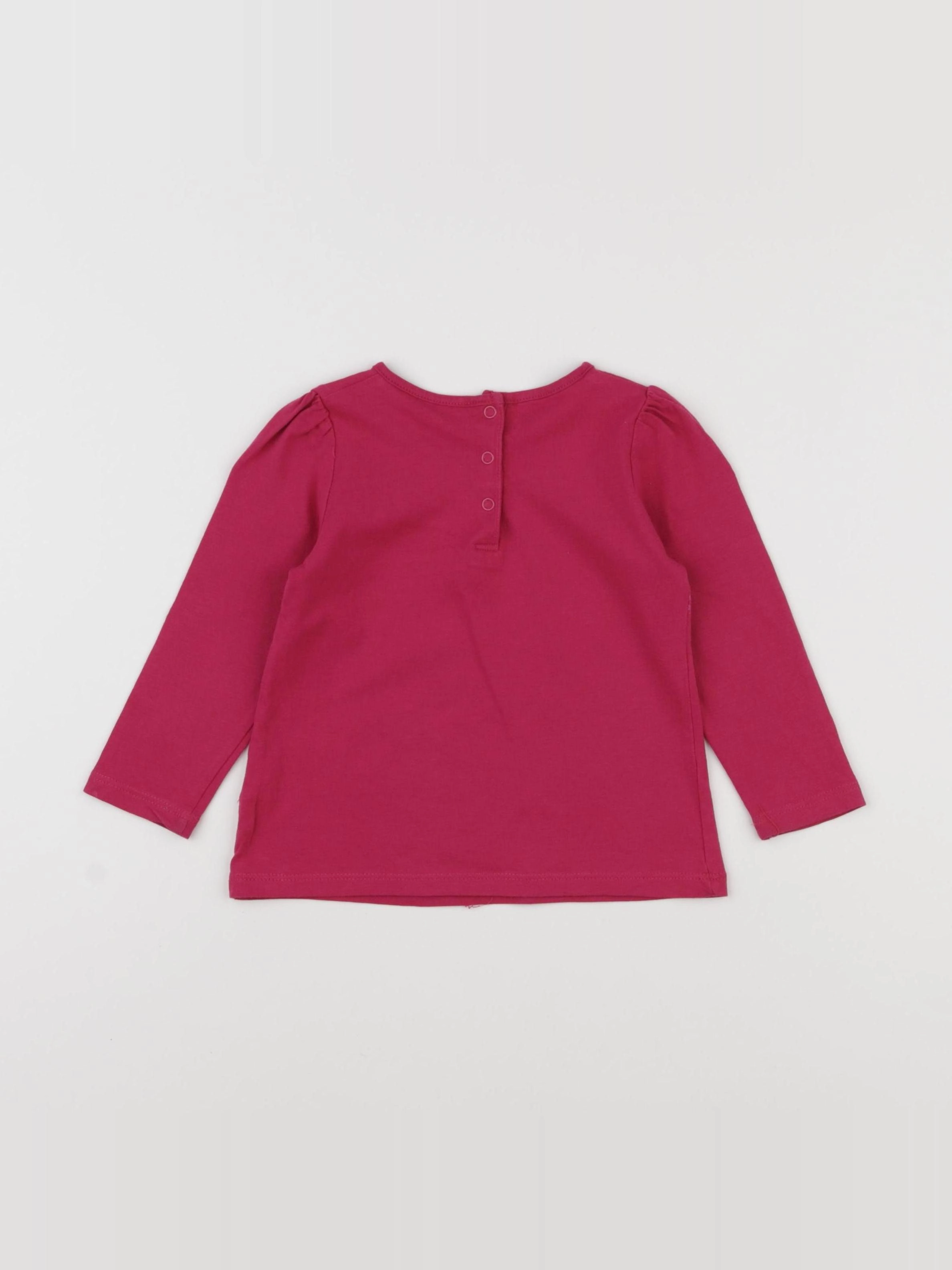 Boutchou - tee-shirt rose - 12 mois