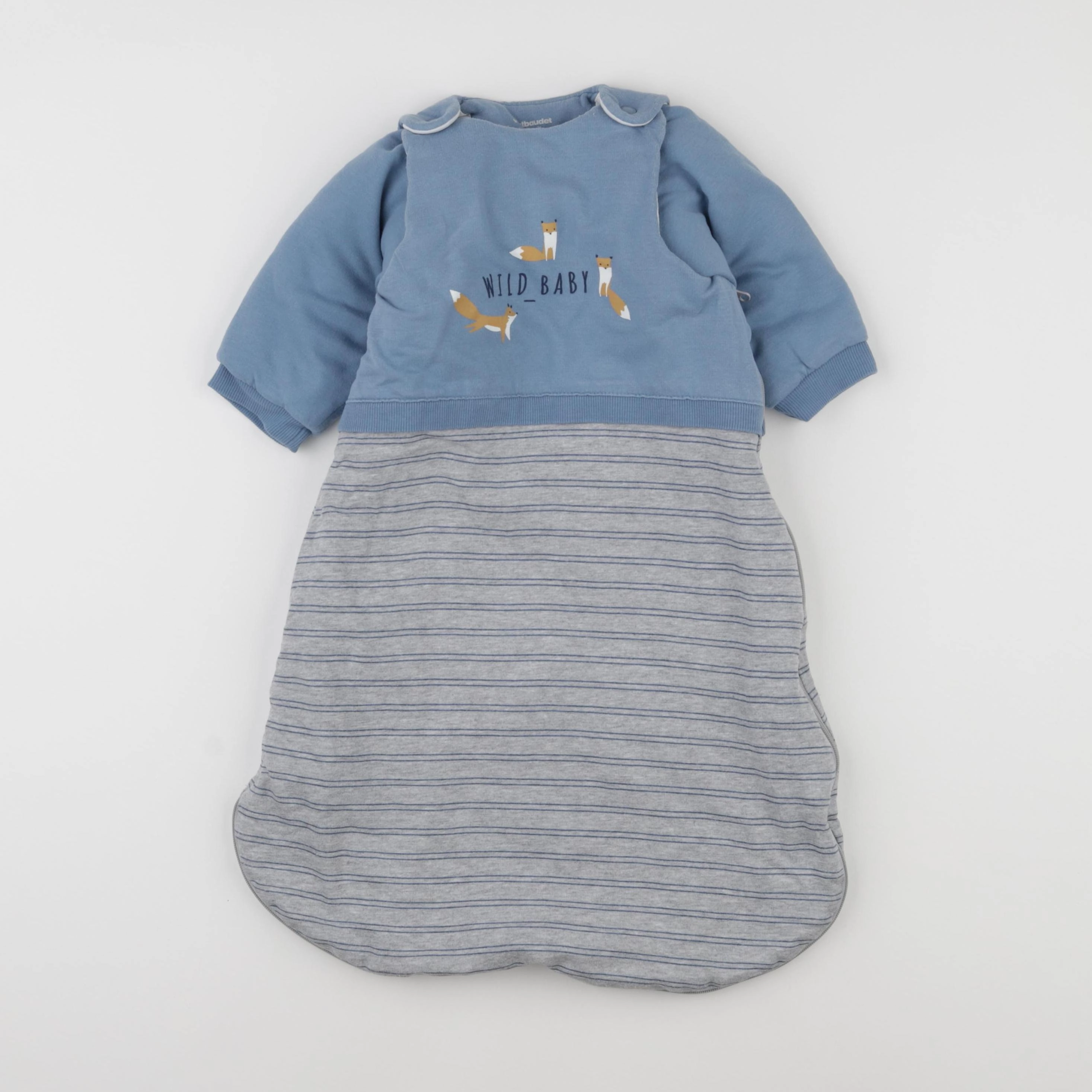 Vertbaudet - gigoteuse bleu - 0/6 mois