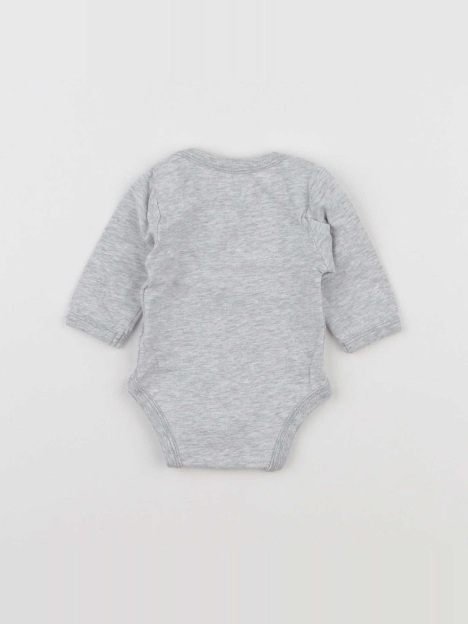 Vertbaudet - body gris - 0 mois