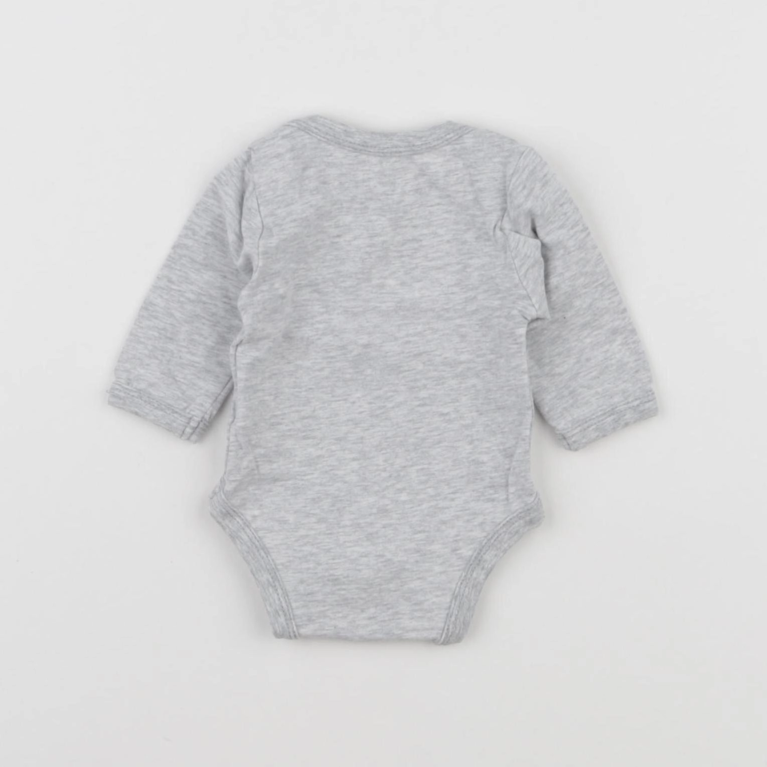 Vertbaudet - body gris - 0 mois