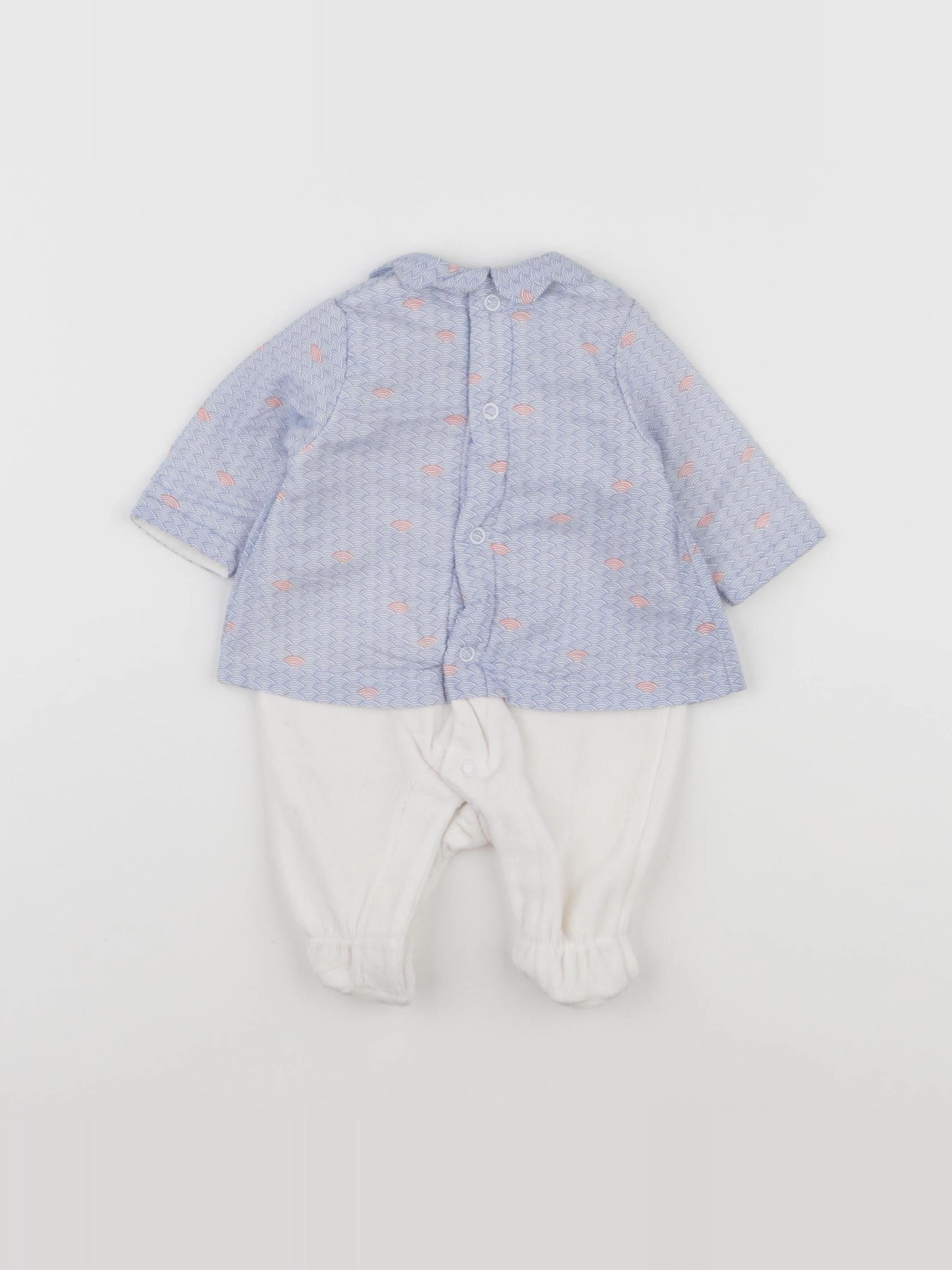 La Redoute - pyjama velours bleu - 1 mois