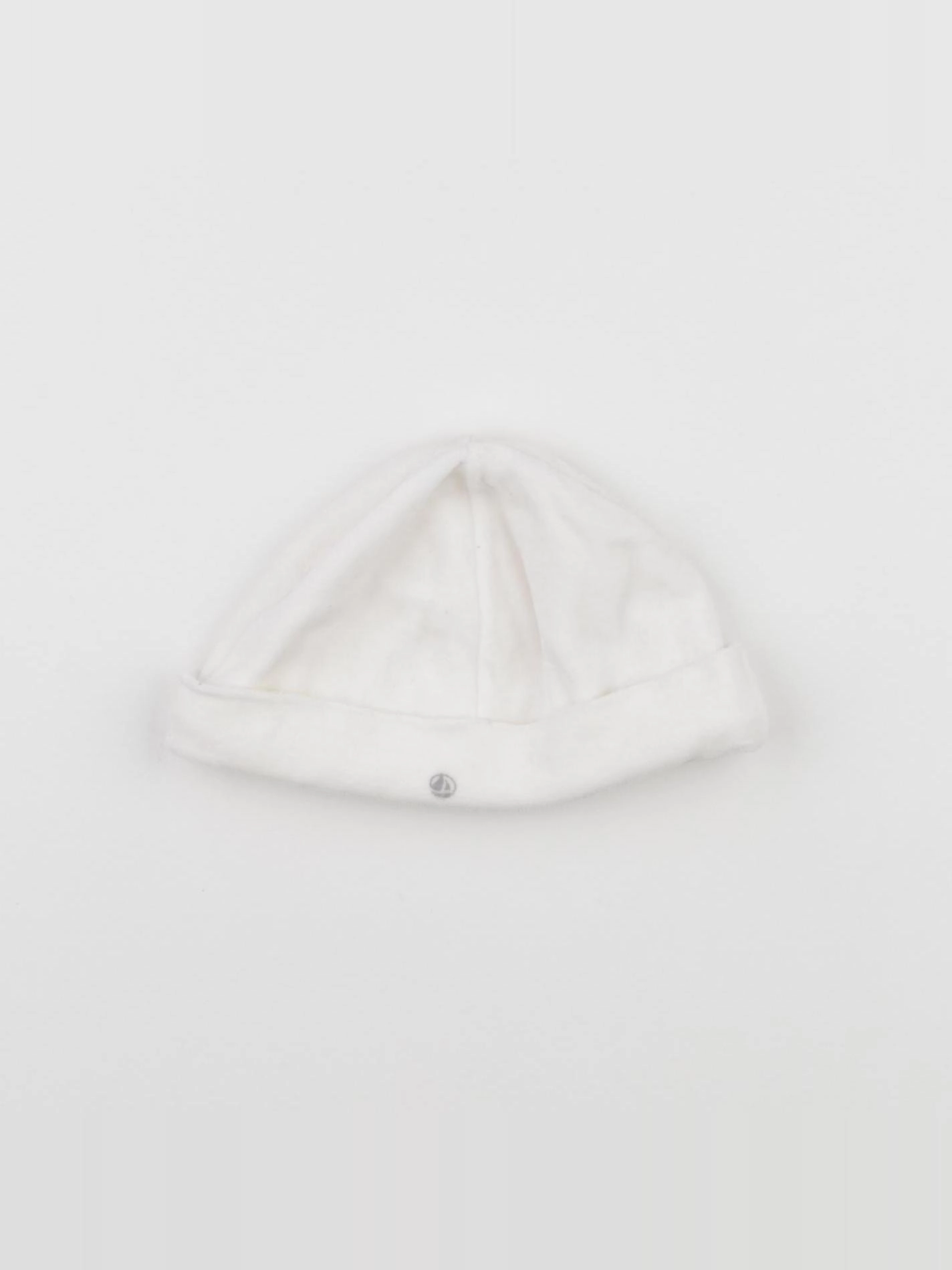 Petit Bateau - bonnet blanc - 12 mois