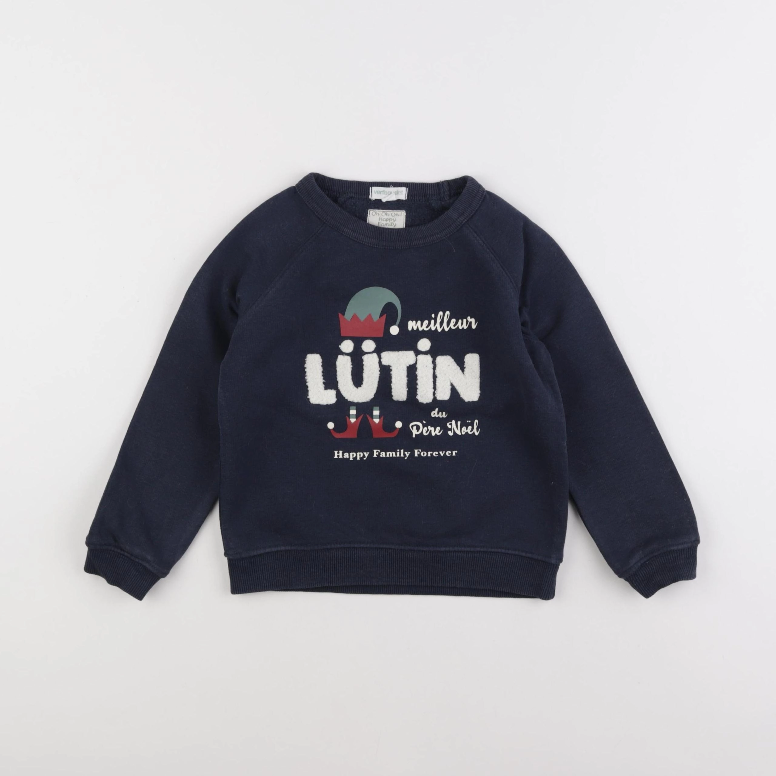 Vertbaudet - sweat bleu - 4 ans