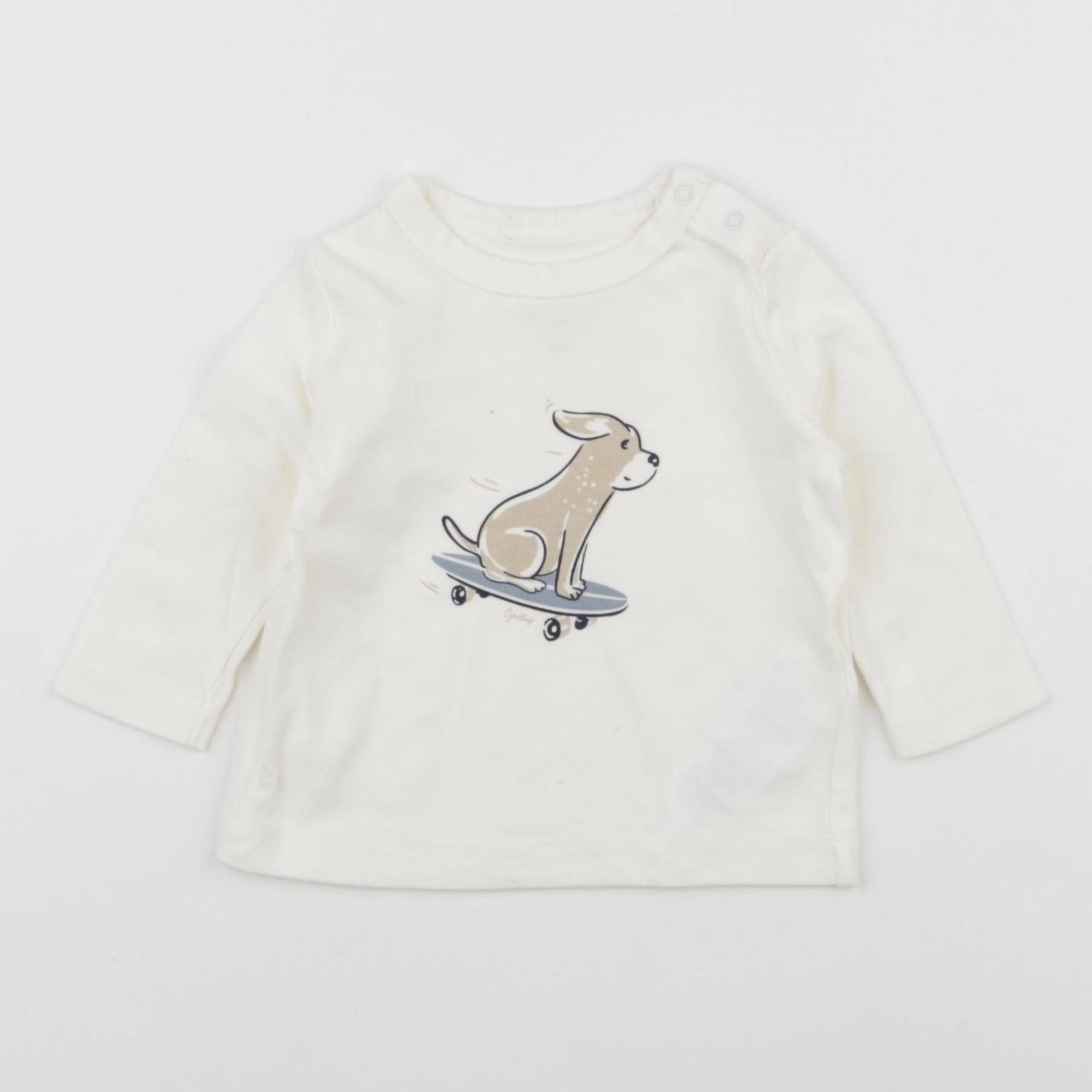 Cyrillus - tee-shirt beige - 6 mois