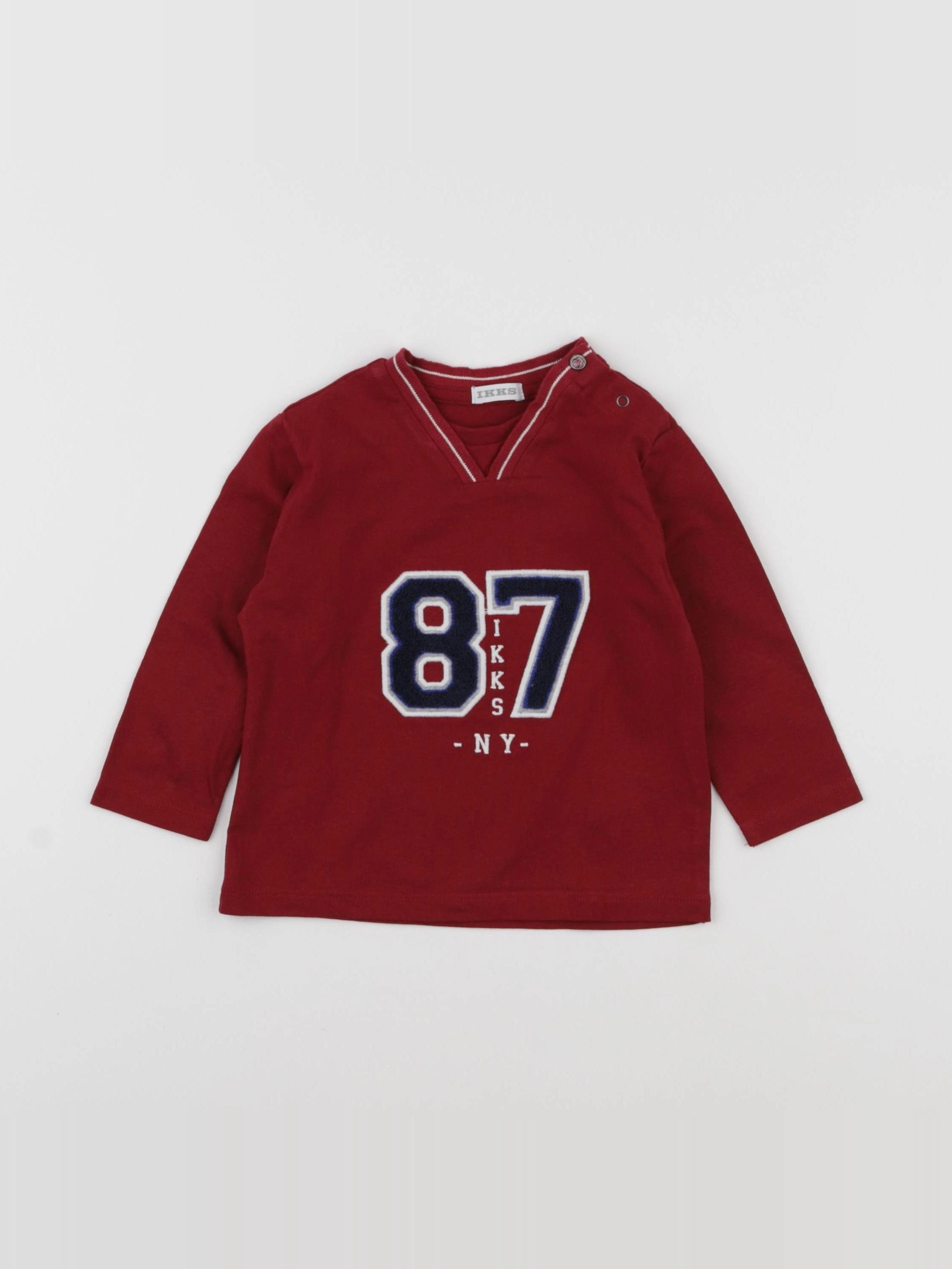 IKKS - tee-shirt rouge - 12 mois