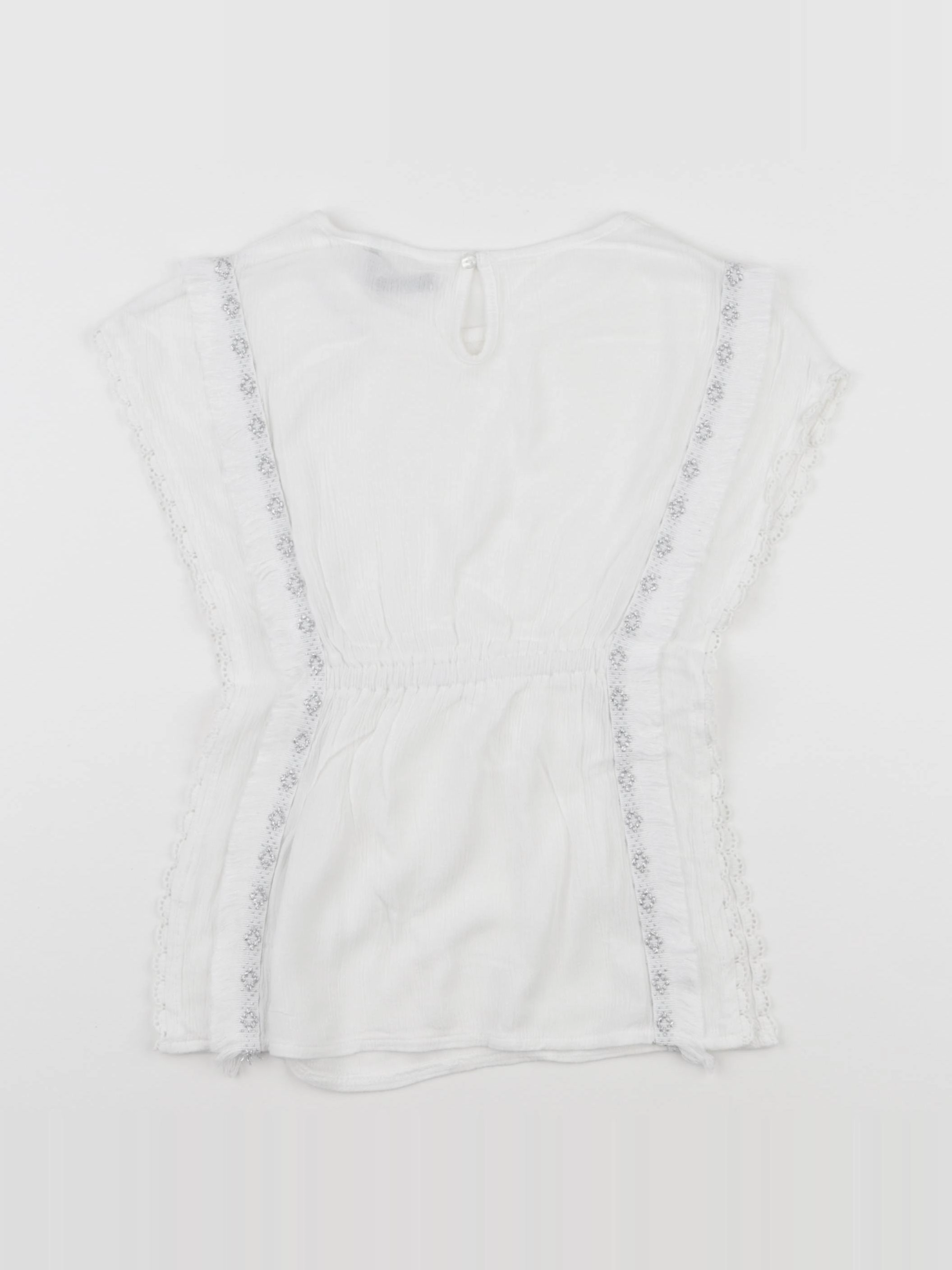 IKKS - blouse blanc - 8 ans