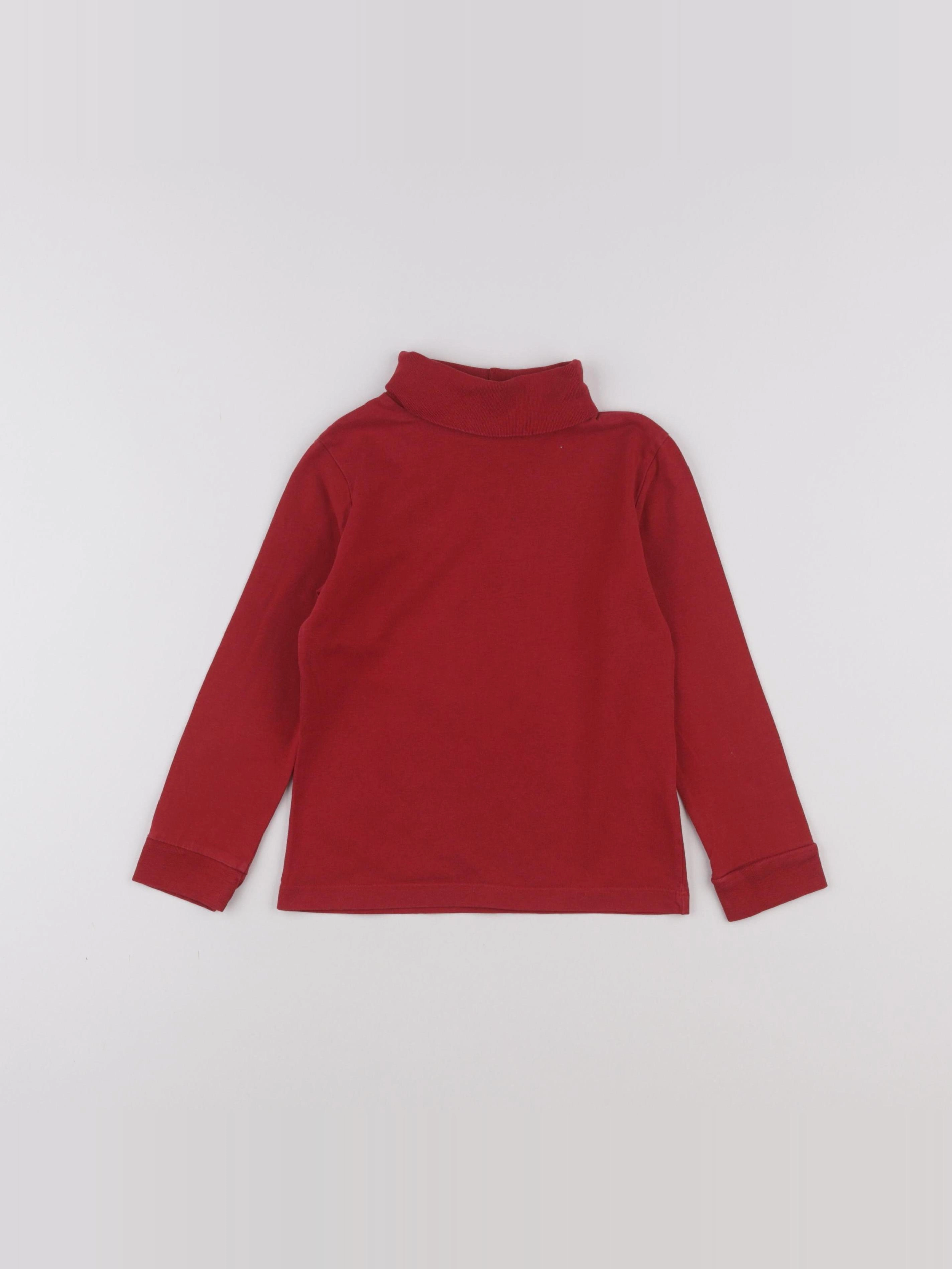 Monoprix - sous-pull rouge - 4 ans