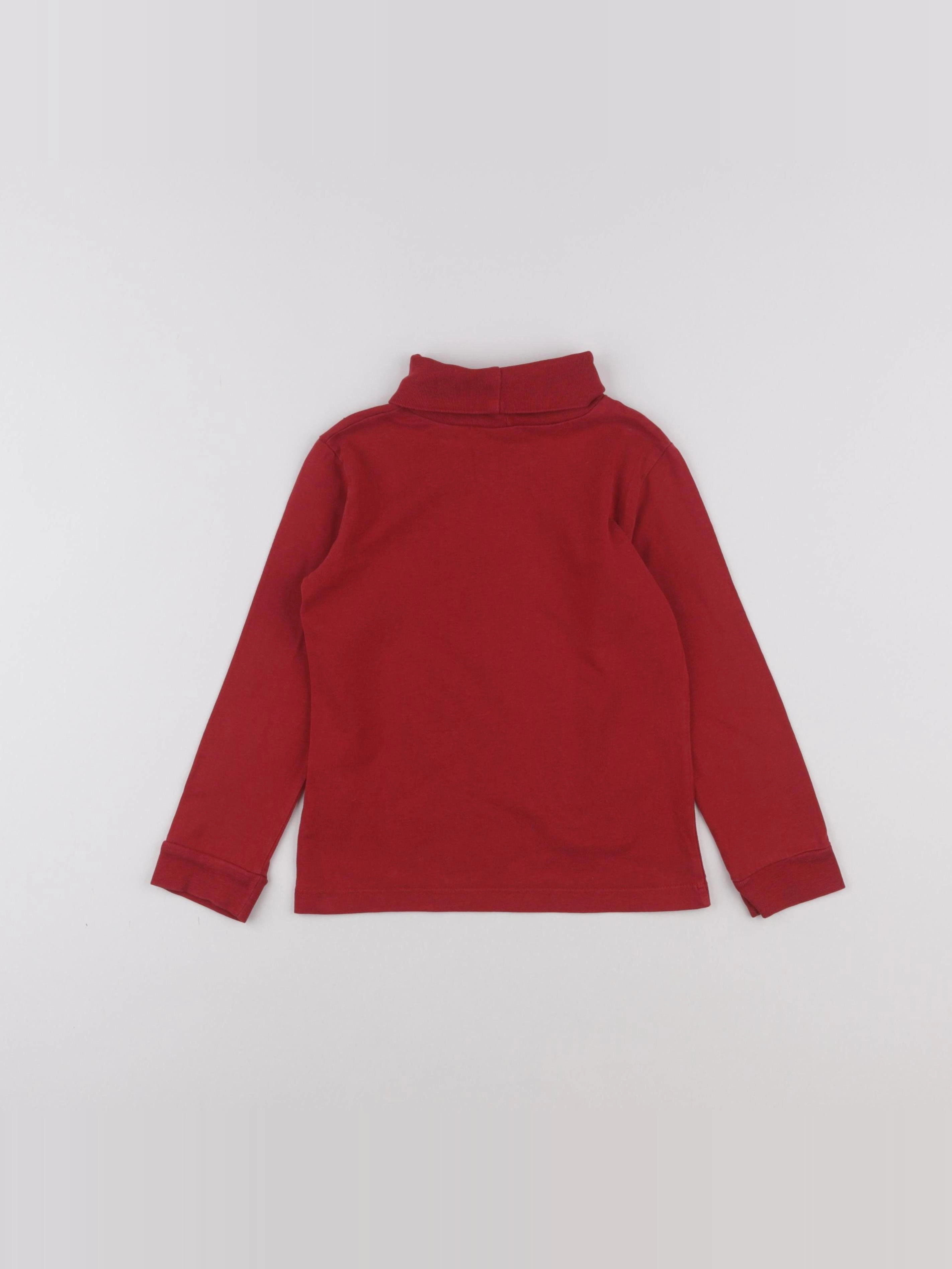 Monoprix - sous-pull rouge - 4 ans