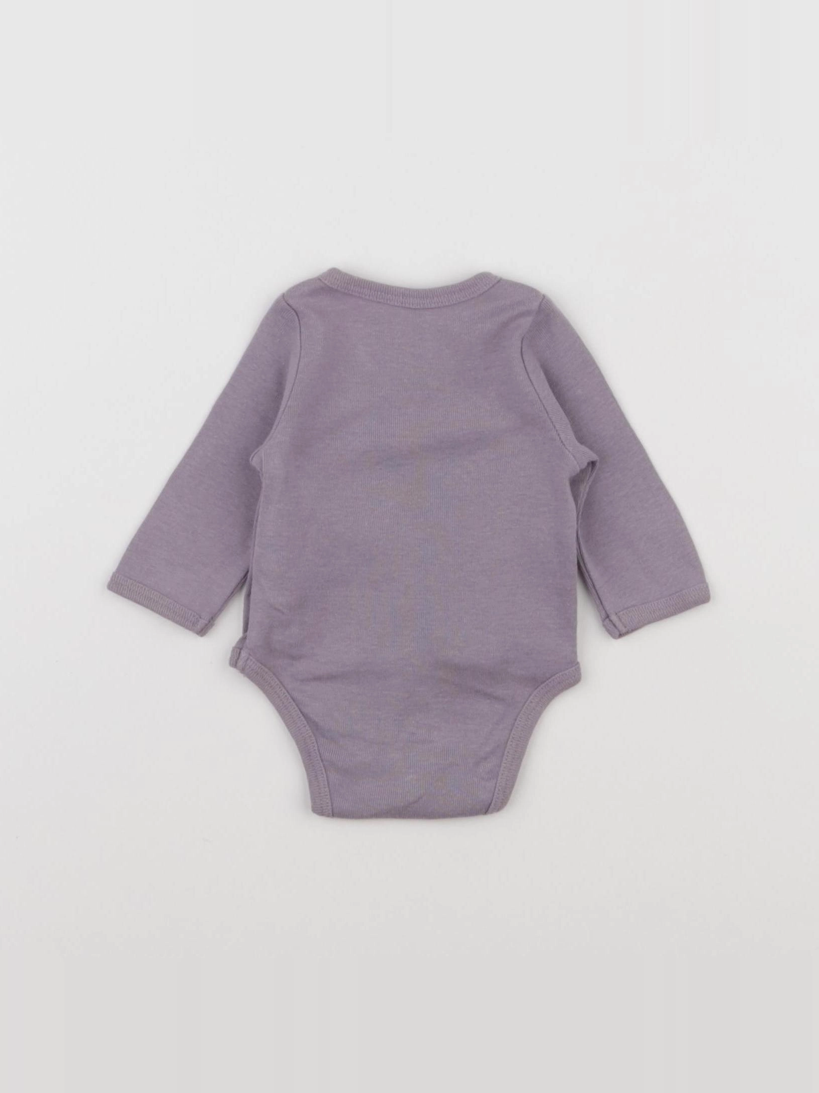Vertbaudet - body violet - 0 mois