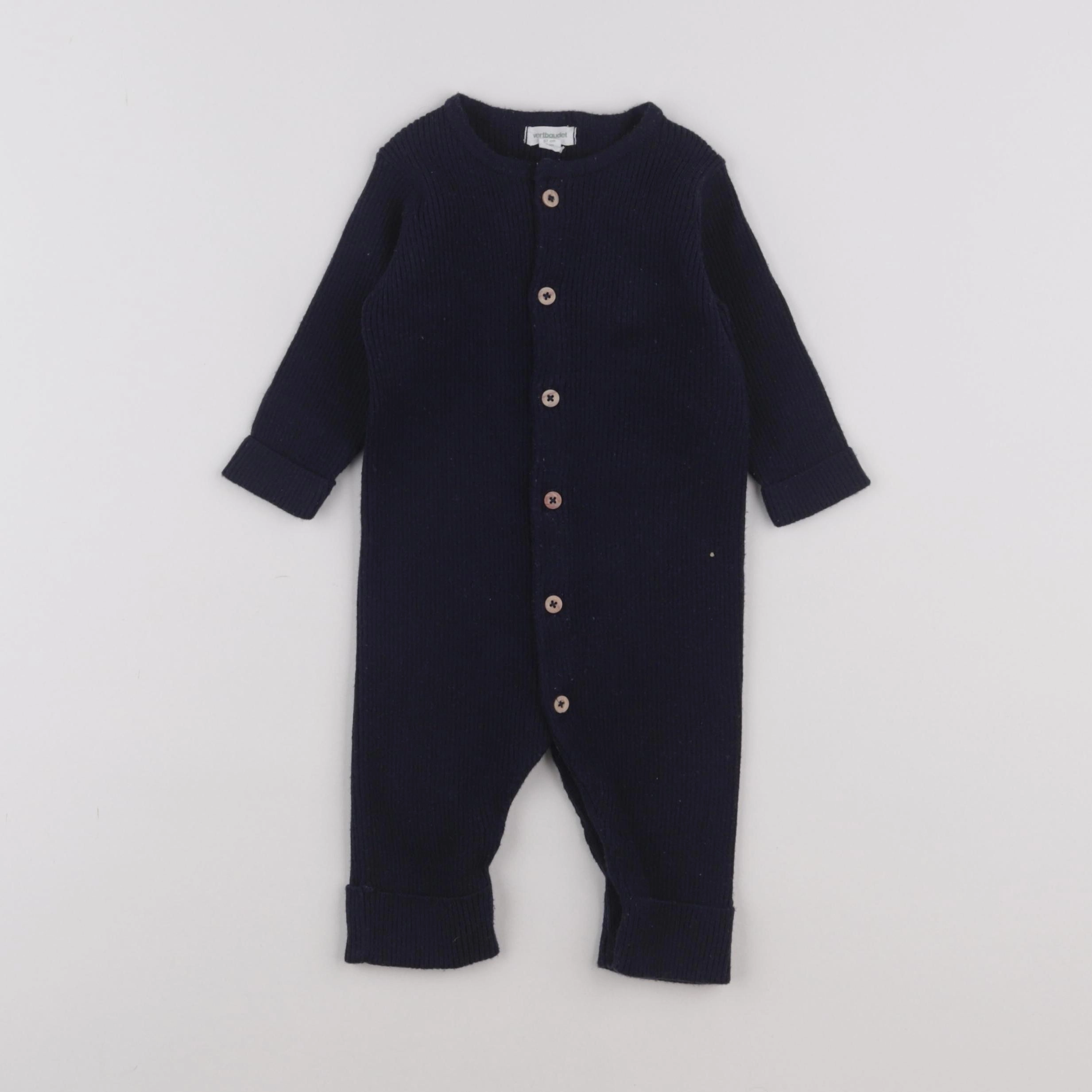 Vertbaudet - combinaison bleu - 6 mois