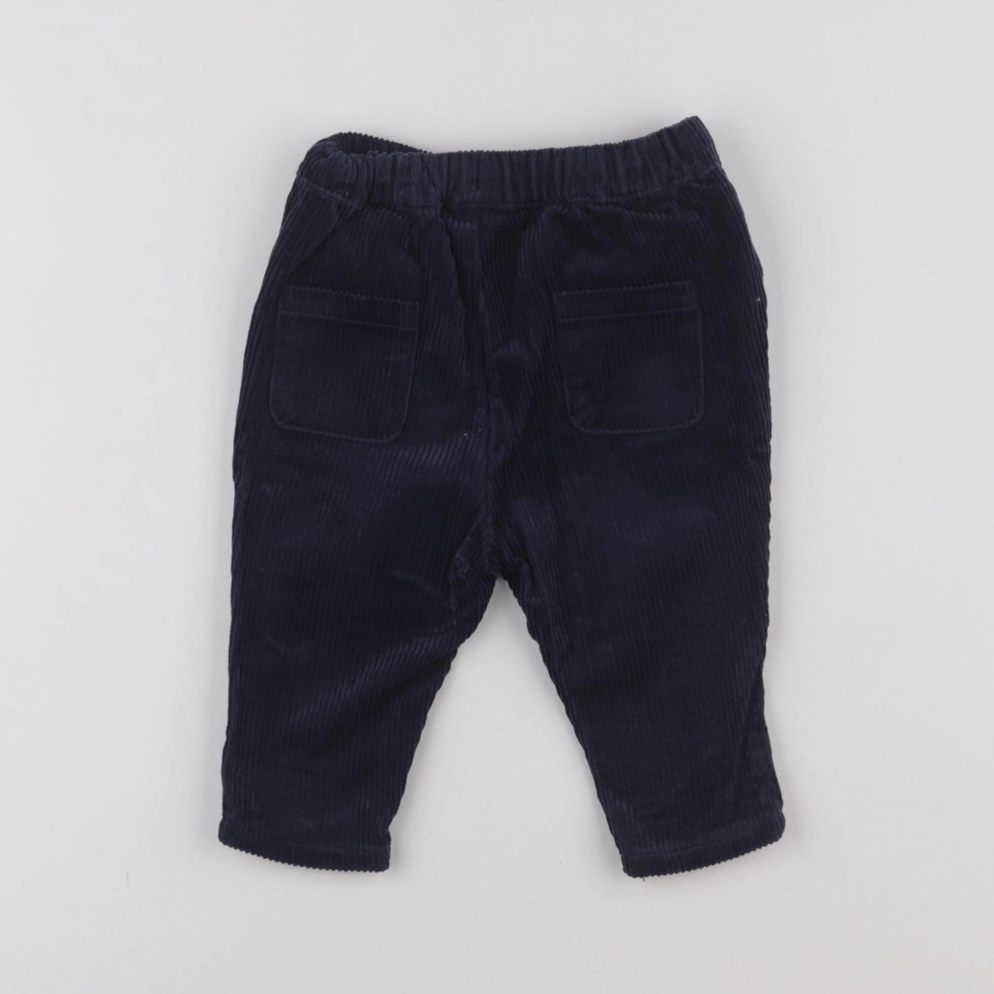 Vertbaudet - pantalon bleu - 6 mois