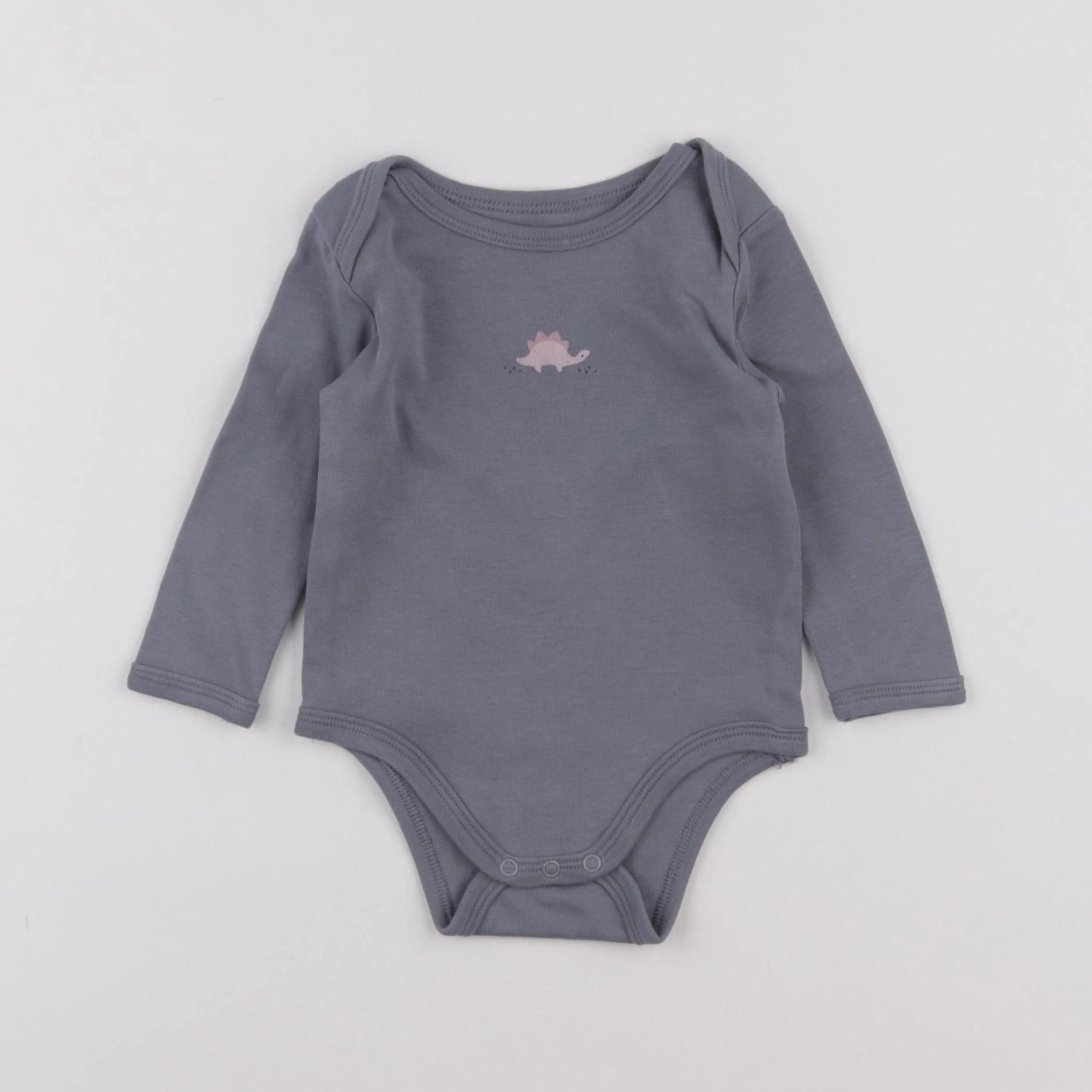 Vertbaudet - body gris - 6 mois