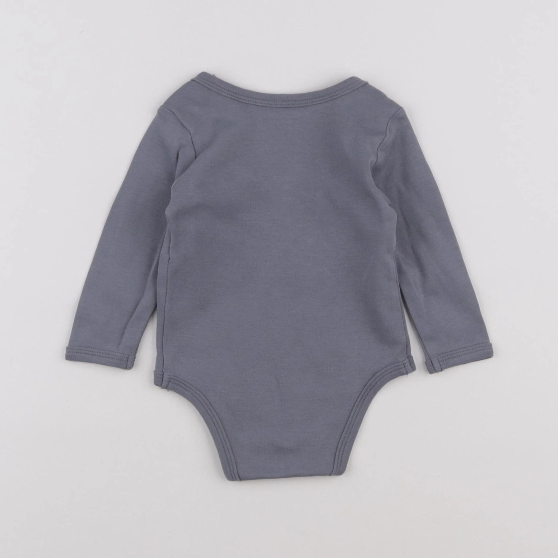 Vertbaudet - body gris - 6 mois