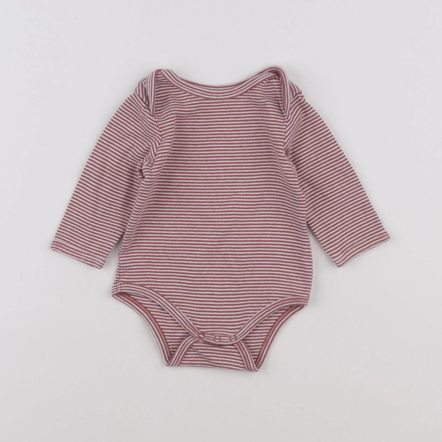 Vertbaudet - body rouge - 6 mois