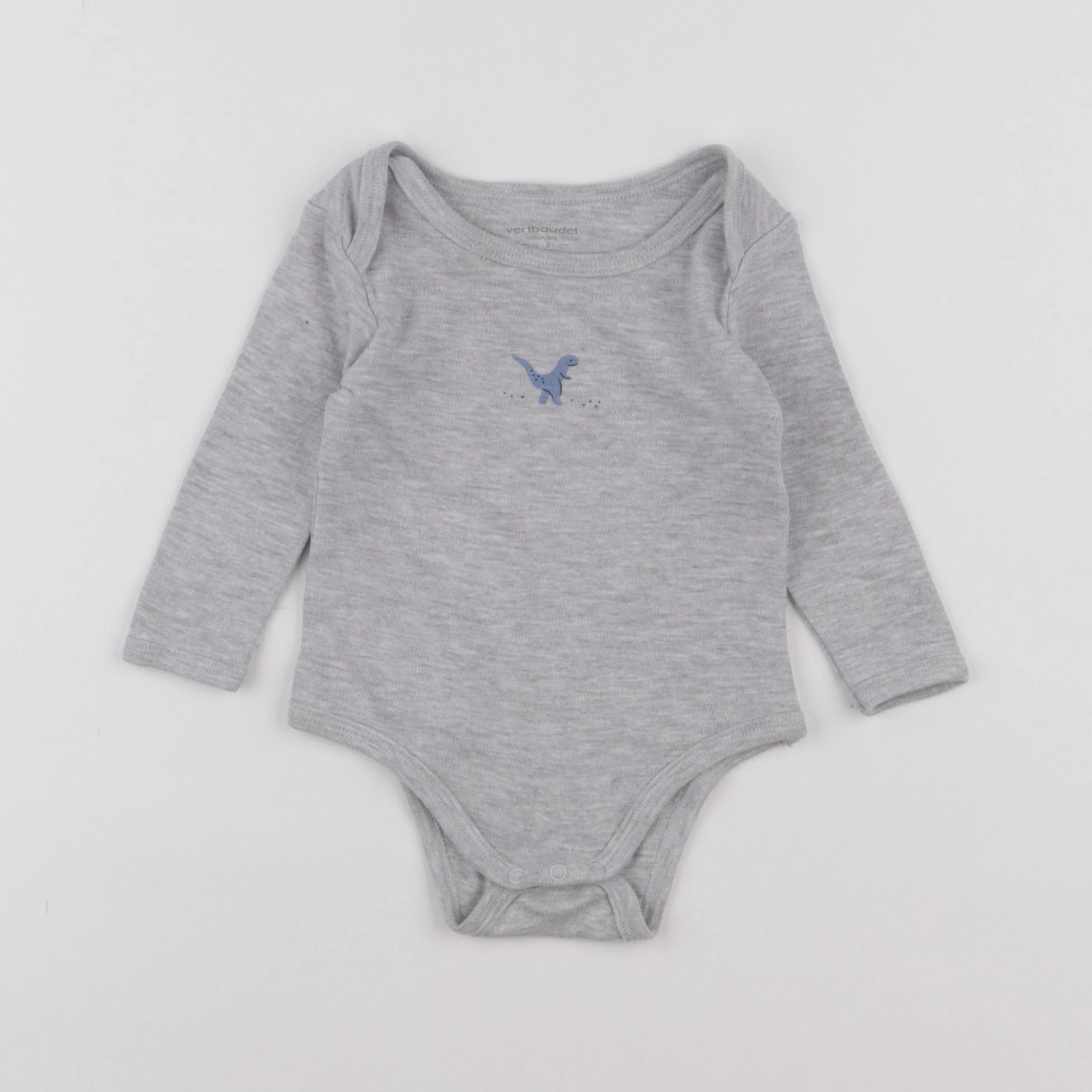 Vertbaudet - body gris - 6 mois