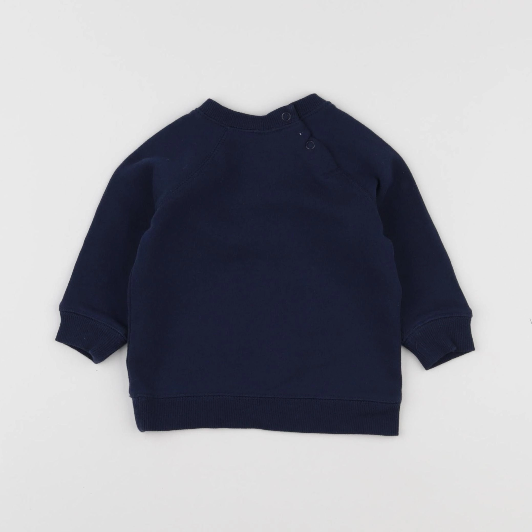 H&M - sweat bleu - 3/6 mois