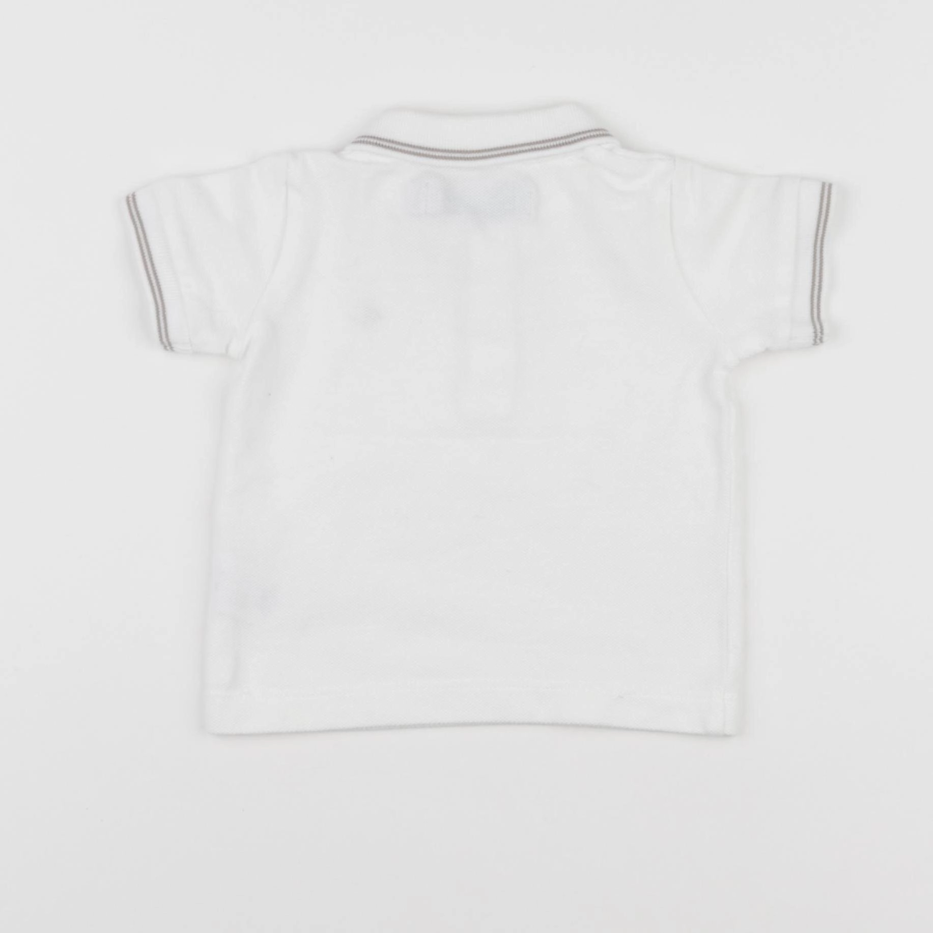 Petit Bateau - polo blanc - 12 mois