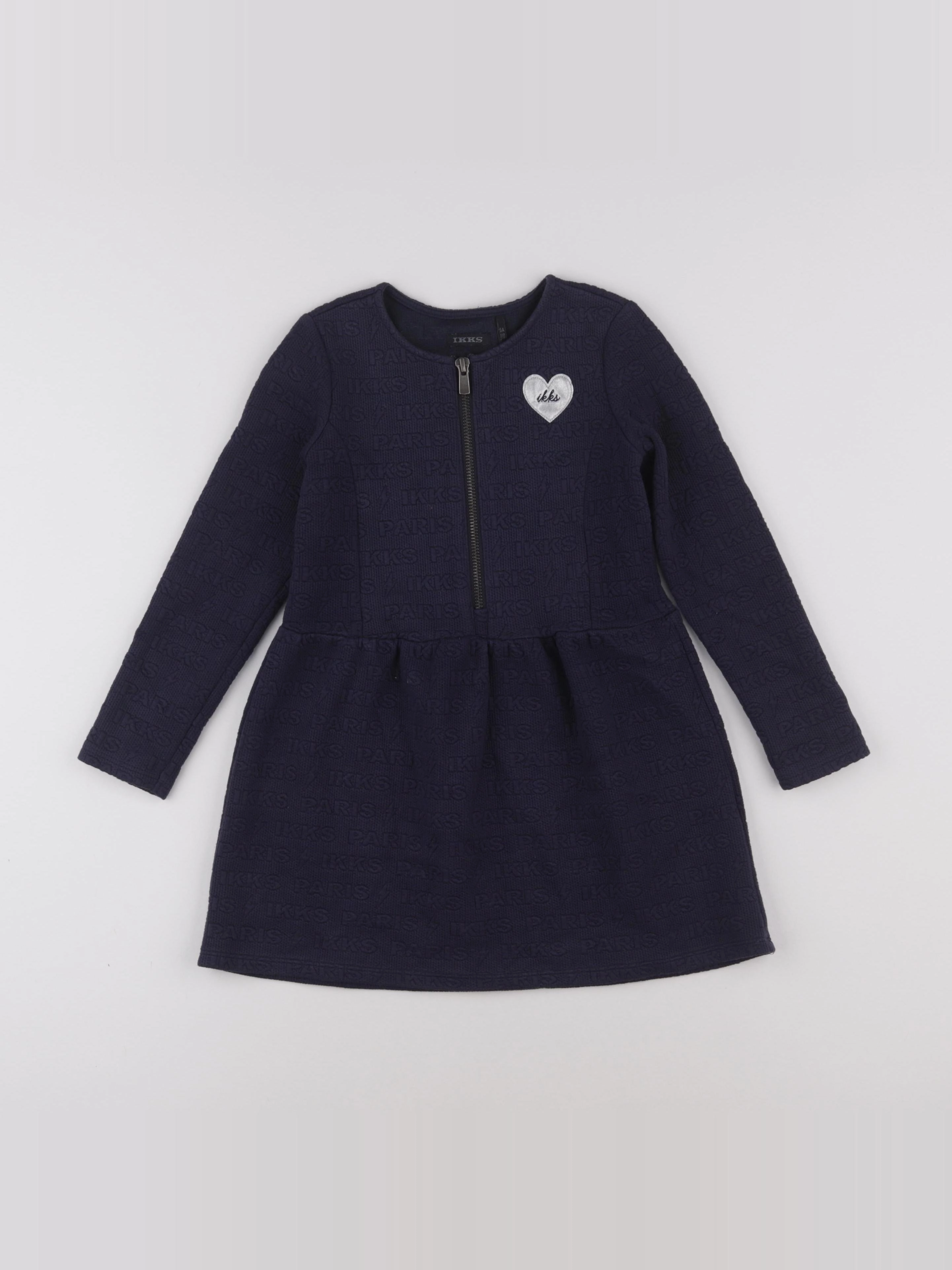 IKKS - robe bleu - 5 ans