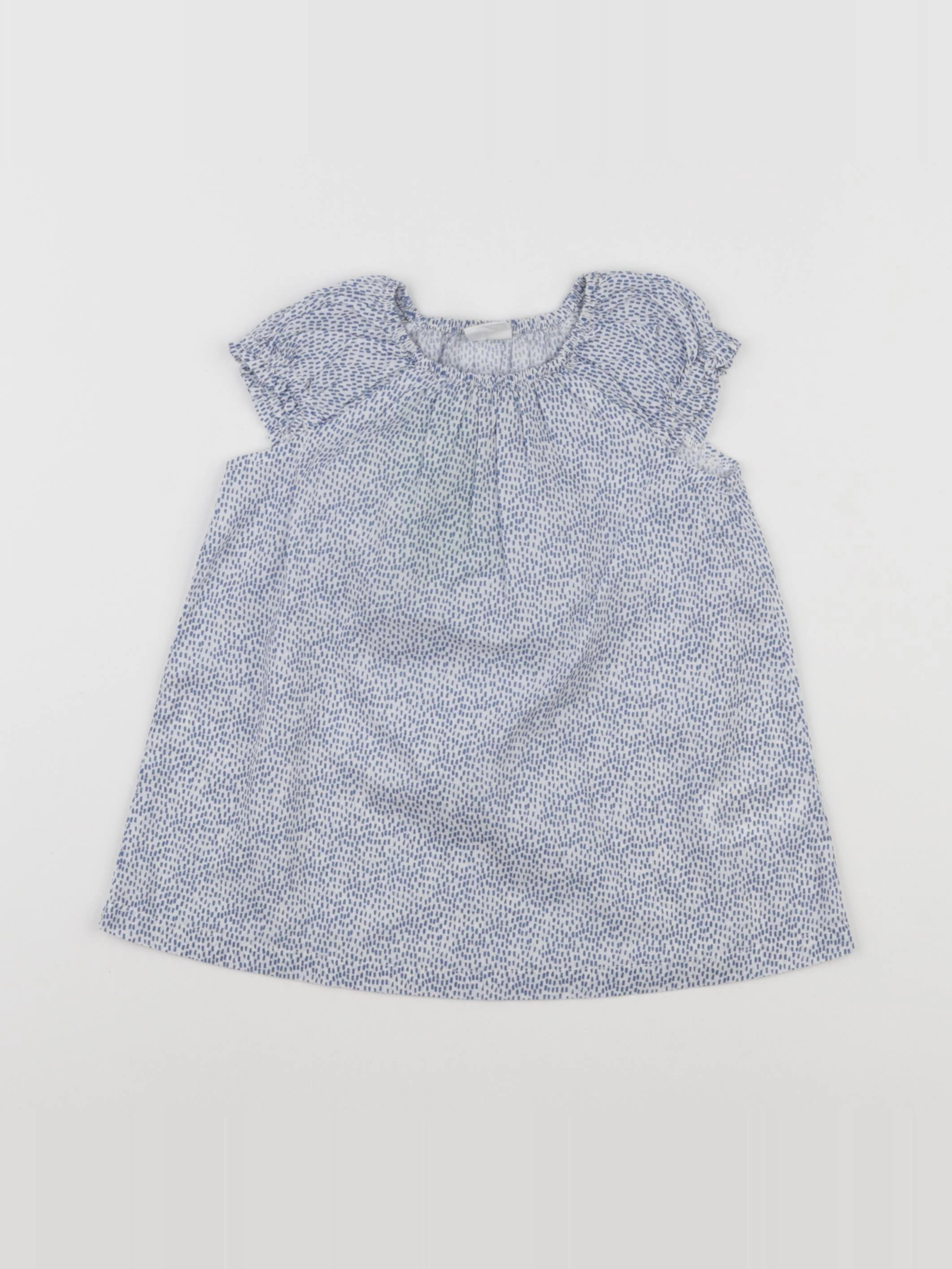 H&M - robe bleu - 3/6 mois
