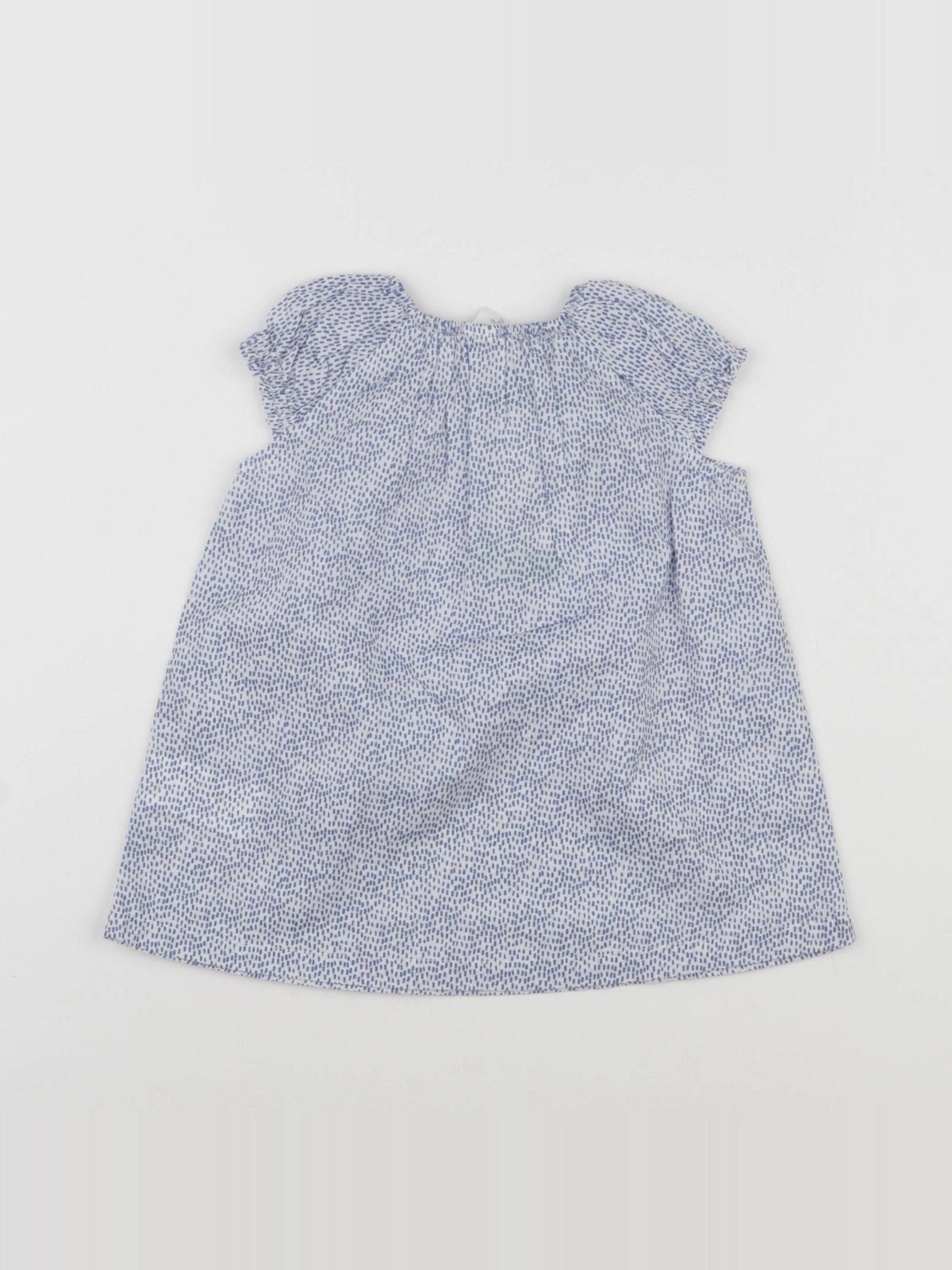 H&M - robe bleu - 3/6 mois