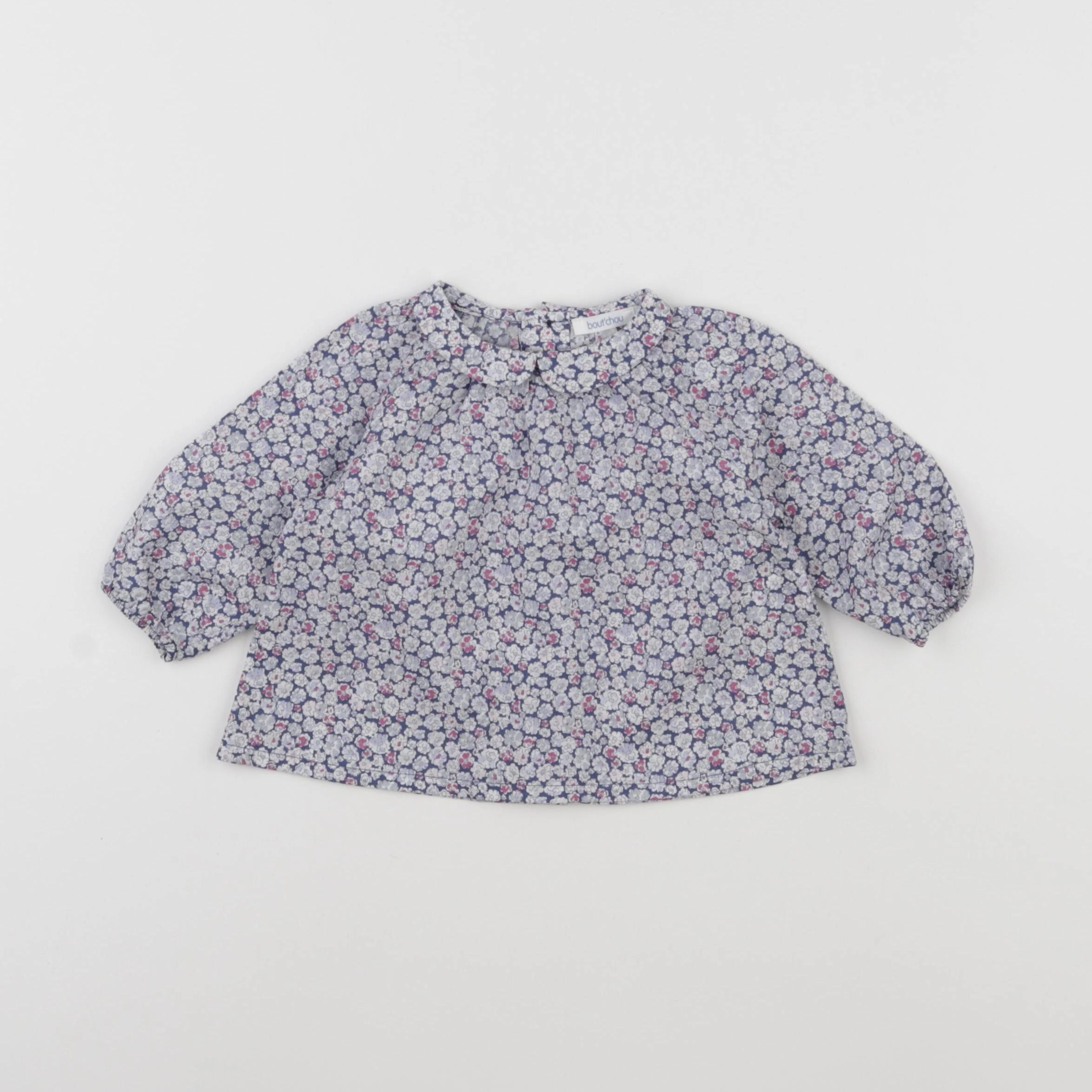Boutchou - blouse bleu - 3 mois